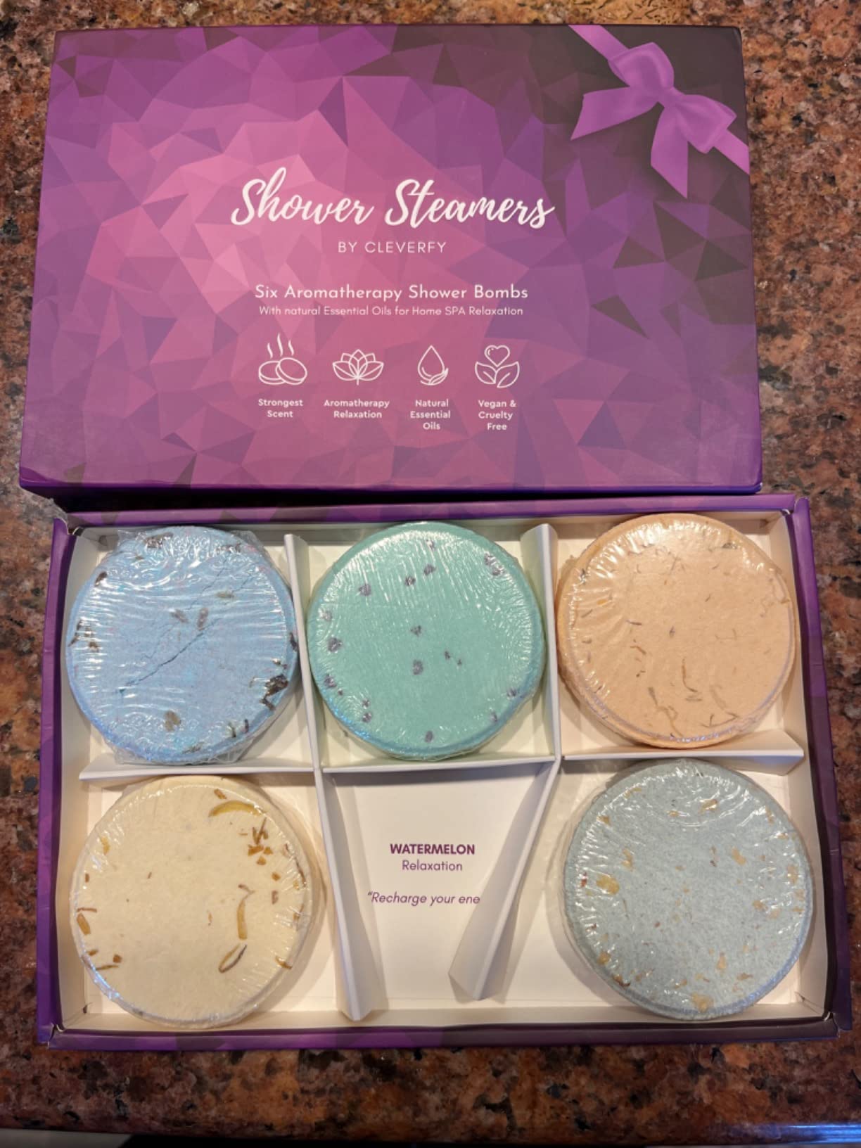 Cleverfy Shower Steamers Aromatherapy Gifts for Women and Men, 6 Tablets | Birthday, Self-Care, Spa & Relaxation Gifts | for Teen Girls, Mom, Best Friend, Sister, Her, Girlfriend, Grandma, Wife customer photo 1