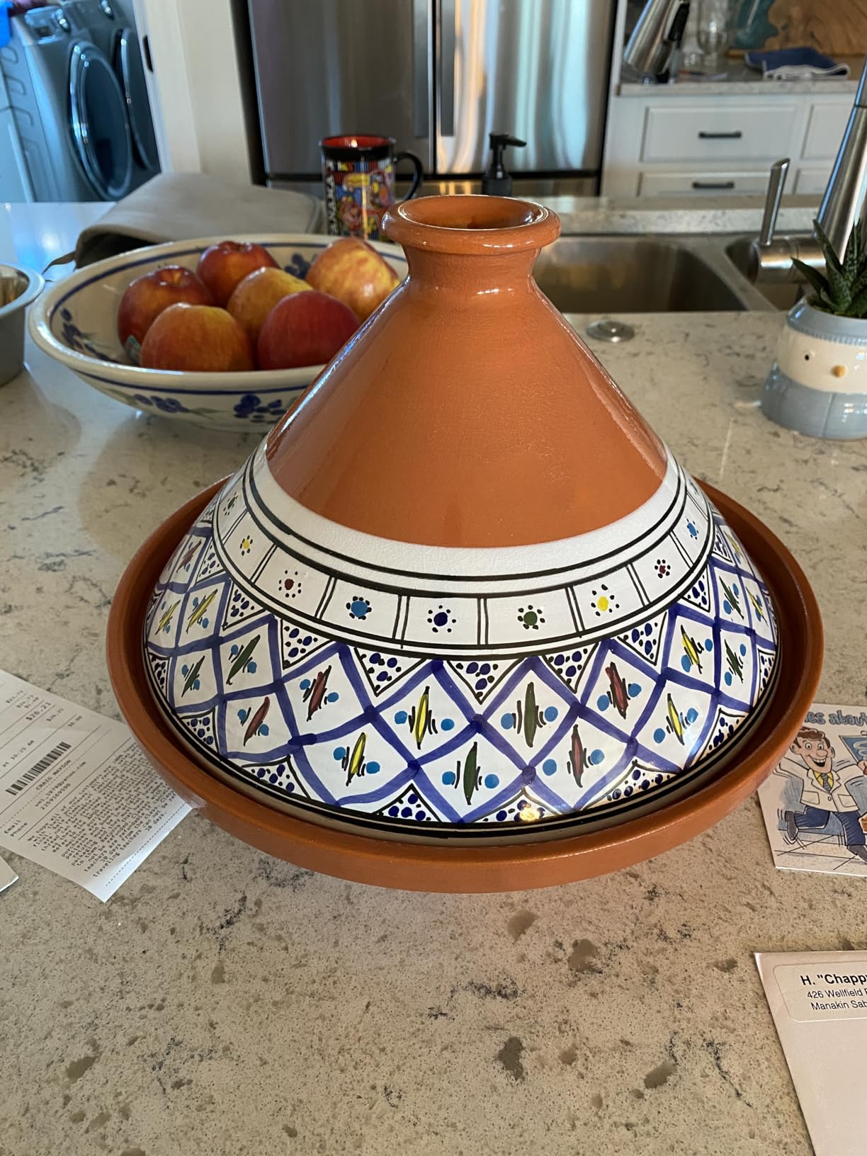 Kamsah Tagine Pot for Cooking and Flavor Enrichment - Medium Clay Pot 10