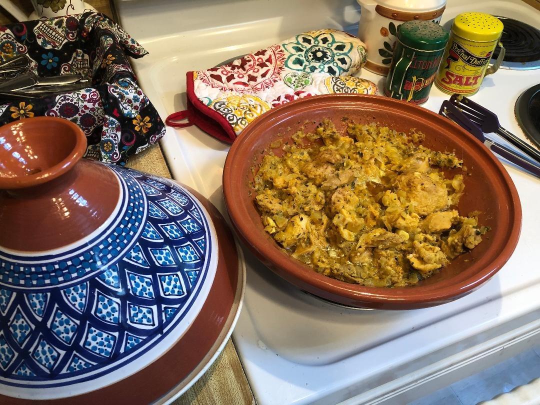 Kamsah Tagine Pot for Cooking and Flavor Enrichment - Medium Clay Pot 10
