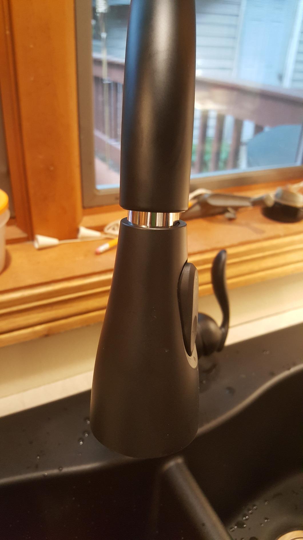 Moen Arbor Matte Black Motionsense Wave Sensor Touchless One-Handle Pulldown Kitchen Faucet Featuring Power Clean, 7594EWBL customer photo 2