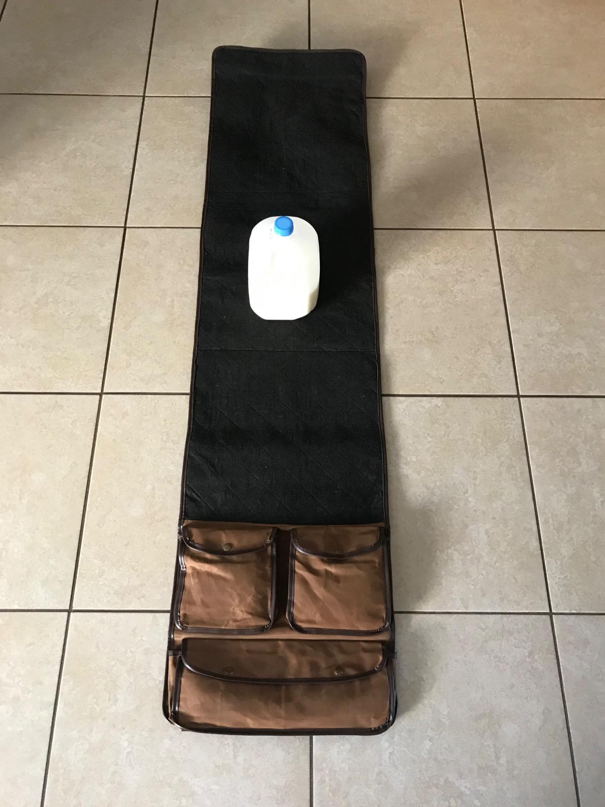 Rush Creek Creations Gun Cleaning Mat - Portable, Waxed Canvas, Handle, Weather Resistant Gun Cleaning and Shooting Mat, Brown customer photo 1