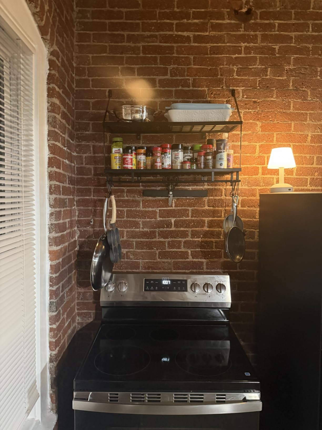 KES 30-Inch Kitchen Pot Rack - Mounted Hanging Rack for Kitchen Storage and Organization - Matte Black 2-Tier Wall Shelf with Guard Rail for Pots and Pans Organizer with 12 Hooks - KUR215S75B-BK customer photo 1