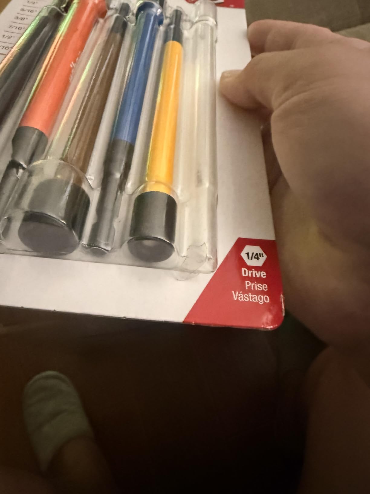 Wiha 70486 Magnetic Nut Setter Set, 6 Piece SAE, Color Coded, 1/4-Inch Hex Drive, Impact Rated customer photo 2