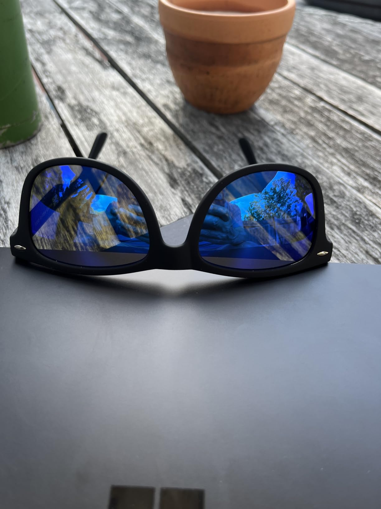 KALIYADI Polarized Sunglasses for Men and Women Matte Finish Sun glasses Color Mirror Lens UV Blocking (3 Pack) customer photo 1