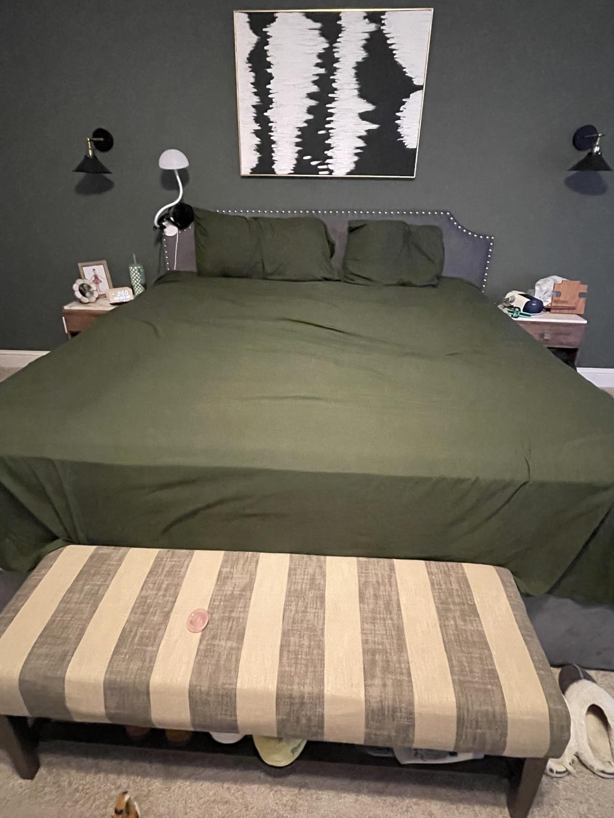 Bedsure Queen Sheet Set - 4 Pieces Soft, Breathable, Cooling Bed Sheets | Hotel Luxury Bedding, Oeko-Tex, Easy Care, Deep Pocket, Fade Resistant, Shrink Resistant, Sturdiness, Emboss Design customer photo 1