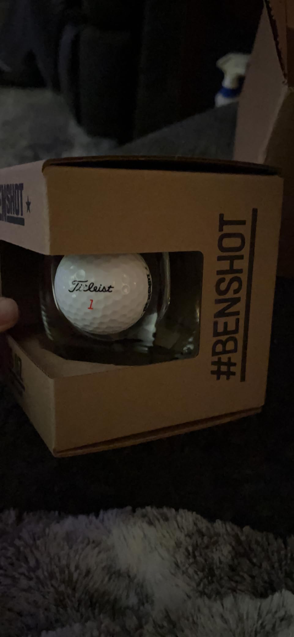 BenShot Golf Ball Pint Glass - 16oz | Made in the USA customer photo 1