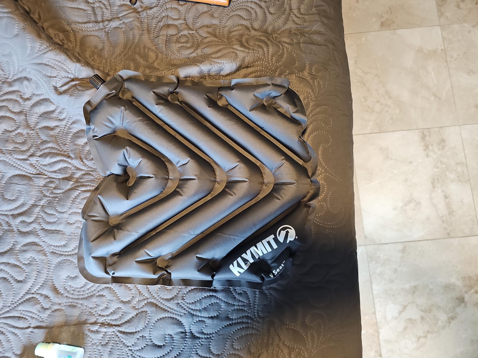 KLYMIT V Seat - Portable, Inflatable Padded Cushion Seat, Perfect for Air Travel, Camping, Backpacking and Bleacher Seats customer photo 1