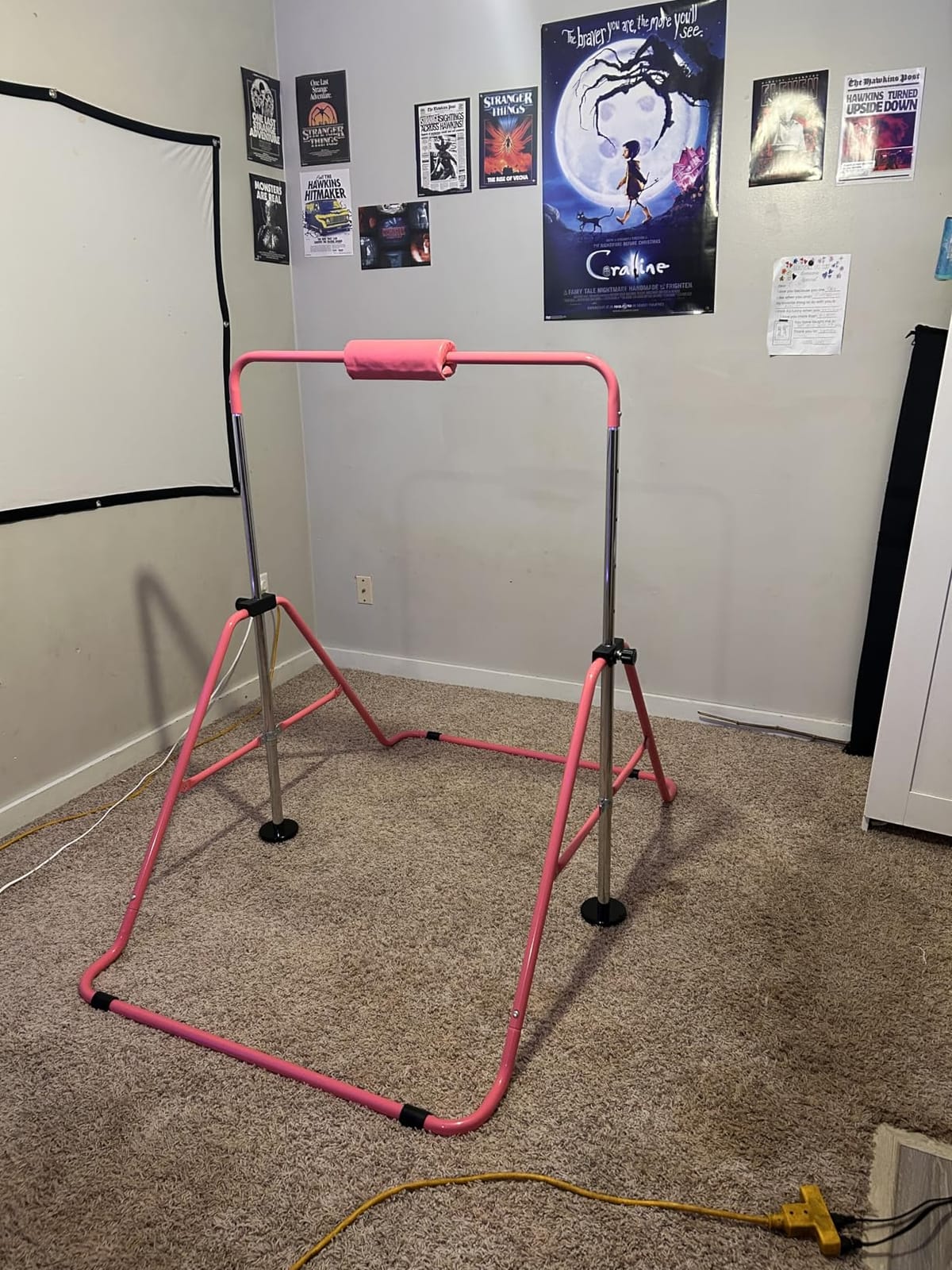Gymnastics Bars, Adjustable Gymnastic Horizontal Bars for Kids | 5-Height Adjustable 34.8