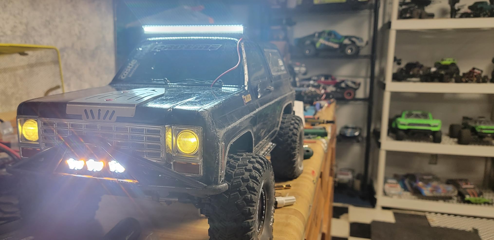HobbyPark LED Light Bar Kit Roof Lamp for 1/10 RC Crawler Car Truck Traxxas TRX4 Slash Axial SCX10 Wraith D90 Redcat Gen7 Gen8 customer photo 2