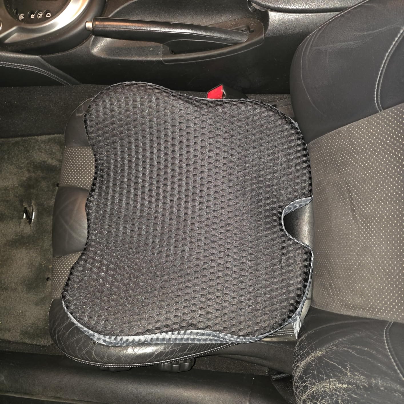 Wedge Car Seat Cushion for Better Visibility & Sciatica Pain Relief | High Density Memory Foam, Non-Slip Ergonomic Car Seat Cushion for Driving, Universal Fit for Car, SUV, Truck & Tractor customer photo 1