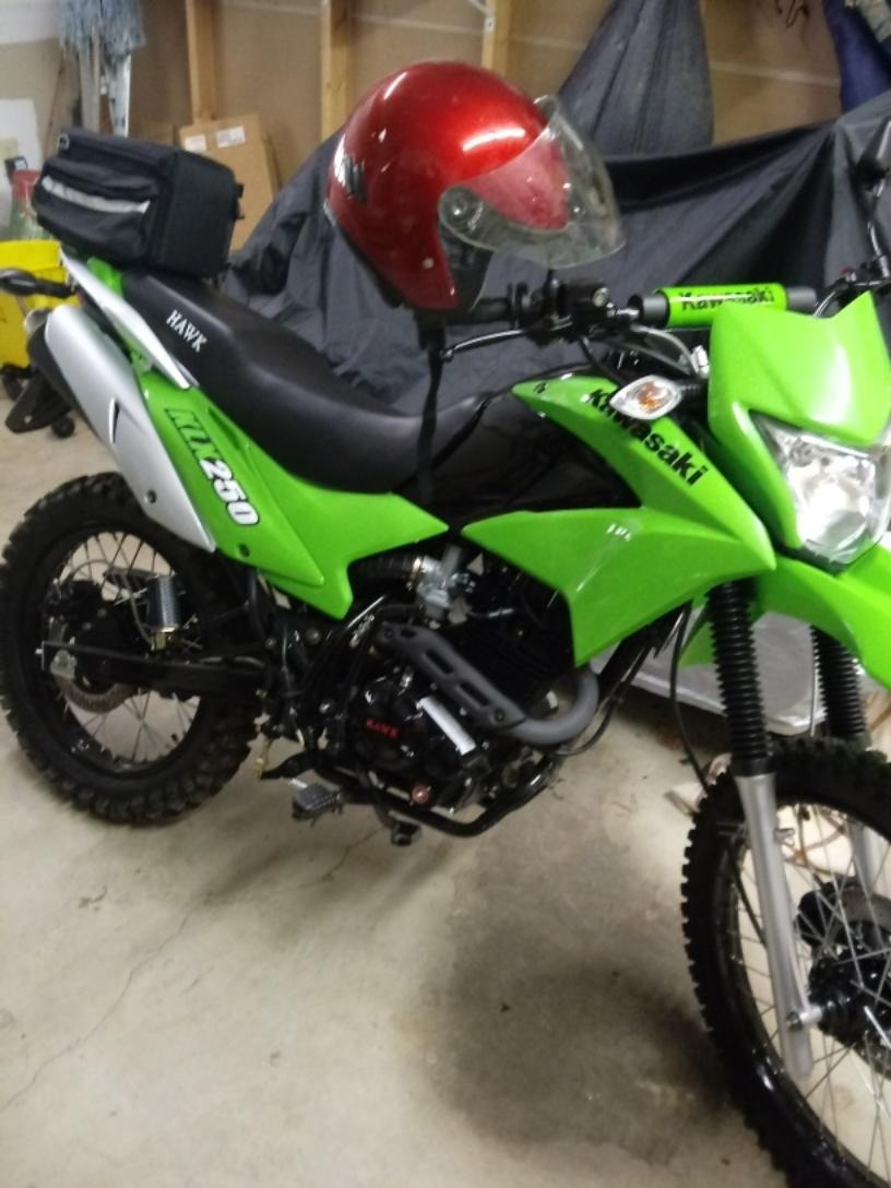 250cc Dirt Bike Hawk 250 Enduro Street Bike Motorcycle Bike(Red) customer photo 1