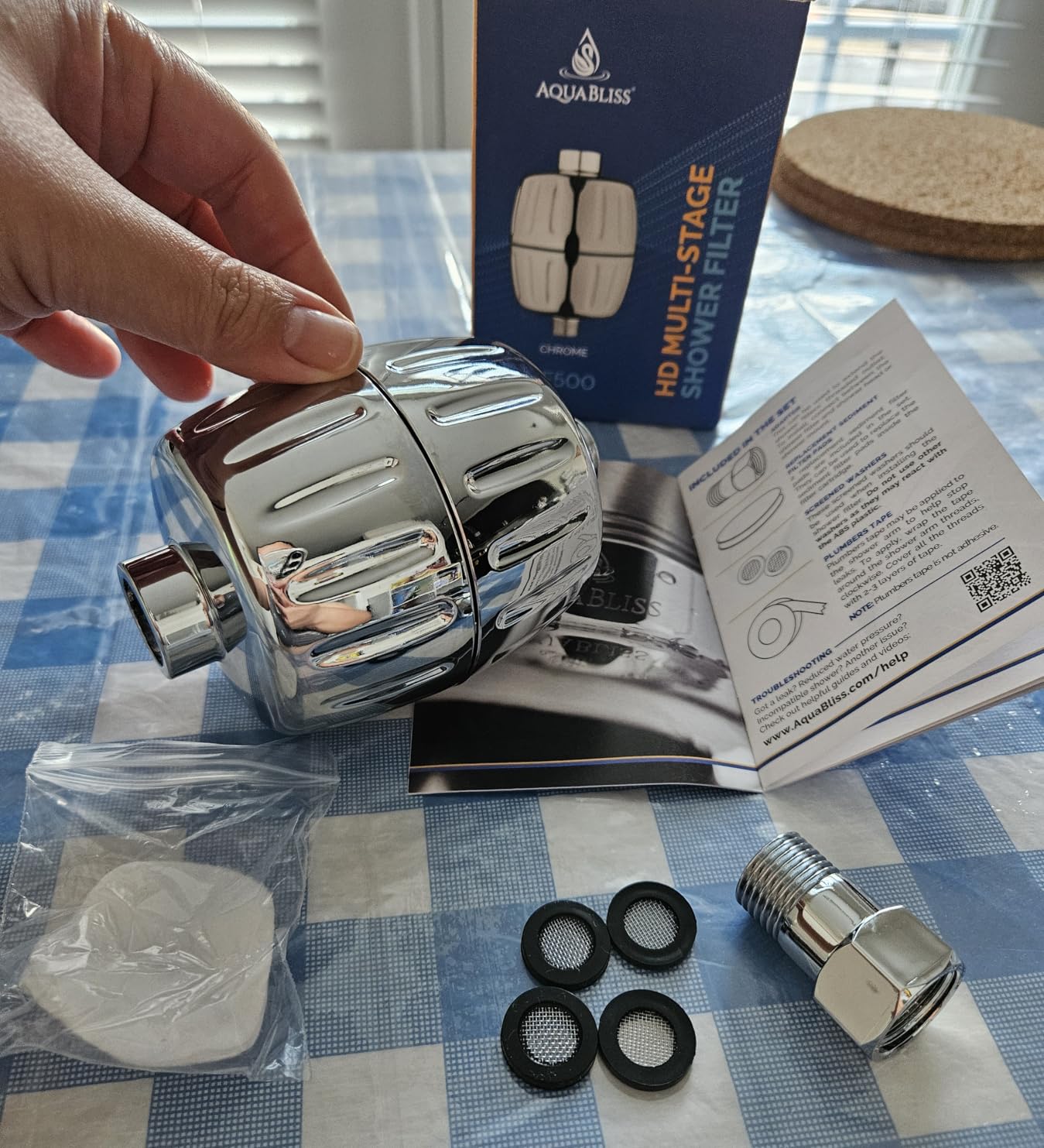 Aquabliss SF500 Daily Essential+ Shower Filter - Chrome customer photo 1