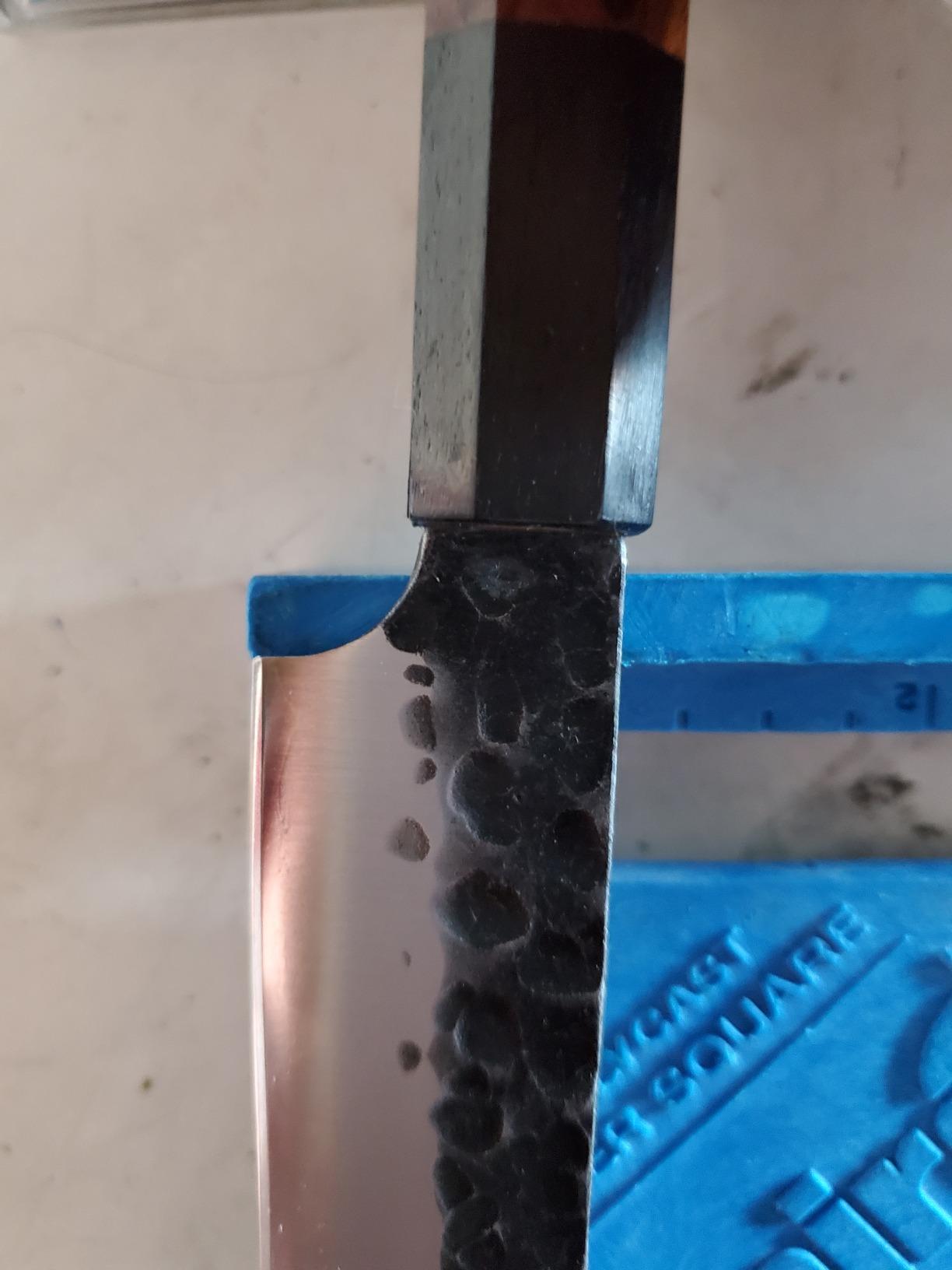 FINDKING Japanese Nakiri Knife 7 Inch, Vegetable Cleaver with High Carbon Steel Blade, Rosewood Octagonal Handle, Dynasty Series customer photo 1