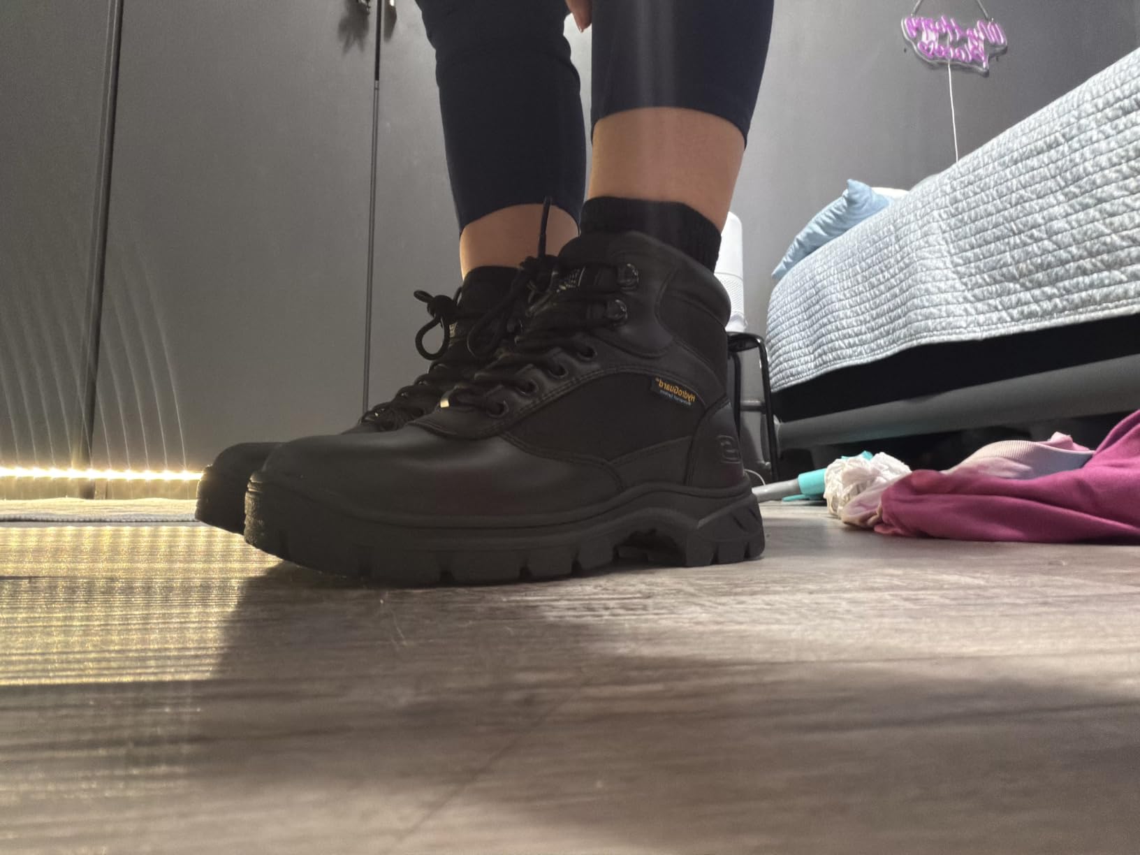 Skechers Men's Wascana Benen Tactical | Work, Waterproof, Relaxed Fit, Electrical Hazard, Slip Resistant, Memory Foam customer photo 1