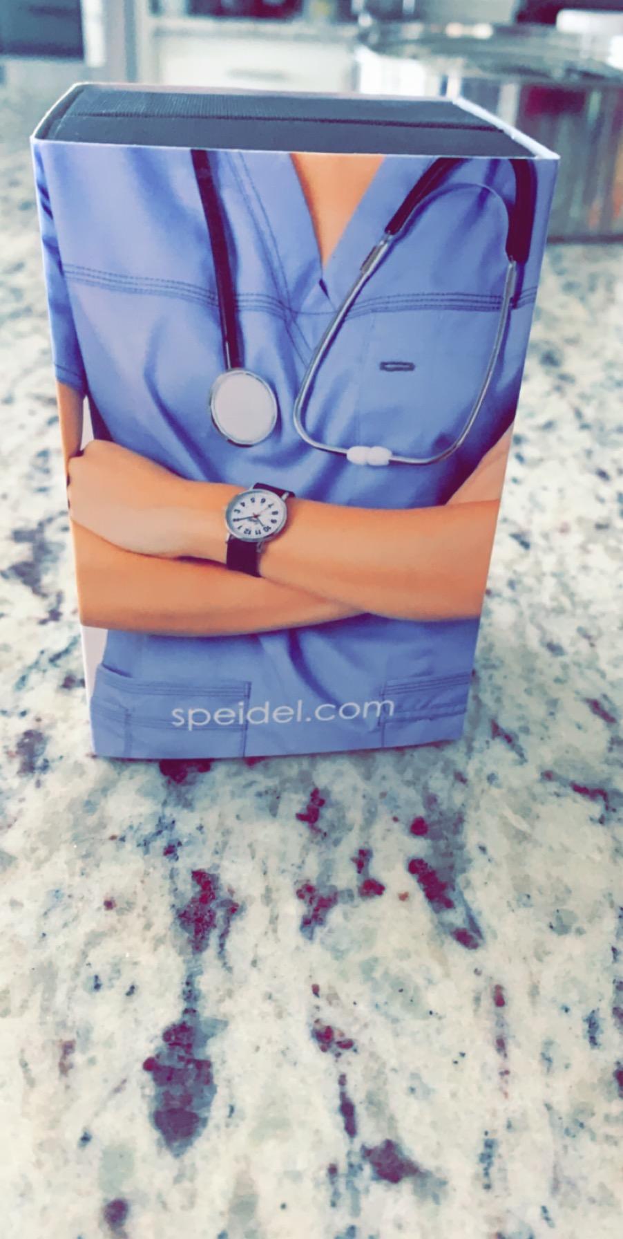 Speidel Original Scrub Watch for Nurse, Medical Professionals and Students - Various Medical Scrub Colors, Easy Read Dial, Military Time with Second Hand, Silicone Band, Water Resistant customer photo 2