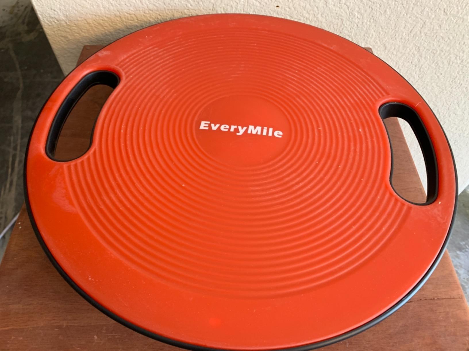 Wobble Exercise Balance Board, No-Skid Surface | Exercise Balance Stability Trainer, Portable Balance Board with Handle for Workout Trainer, No-Skid Surface, 15.7