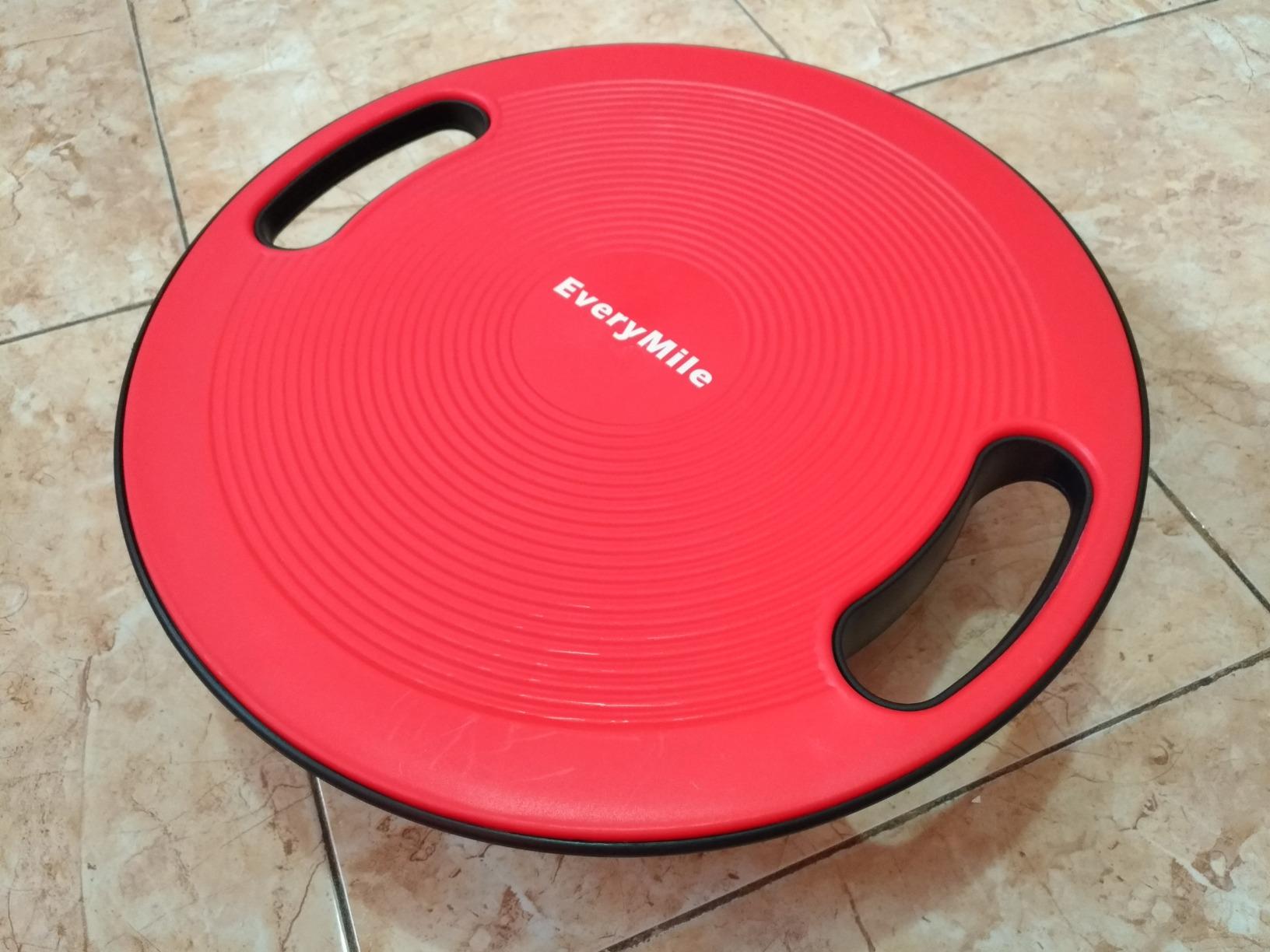 Wobble Exercise Balance Board, No-Skid Surface | Exercise Balance Stability Trainer, Portable Balance Board with Handle for Workout Trainer, No-Skid Surface, 15.7