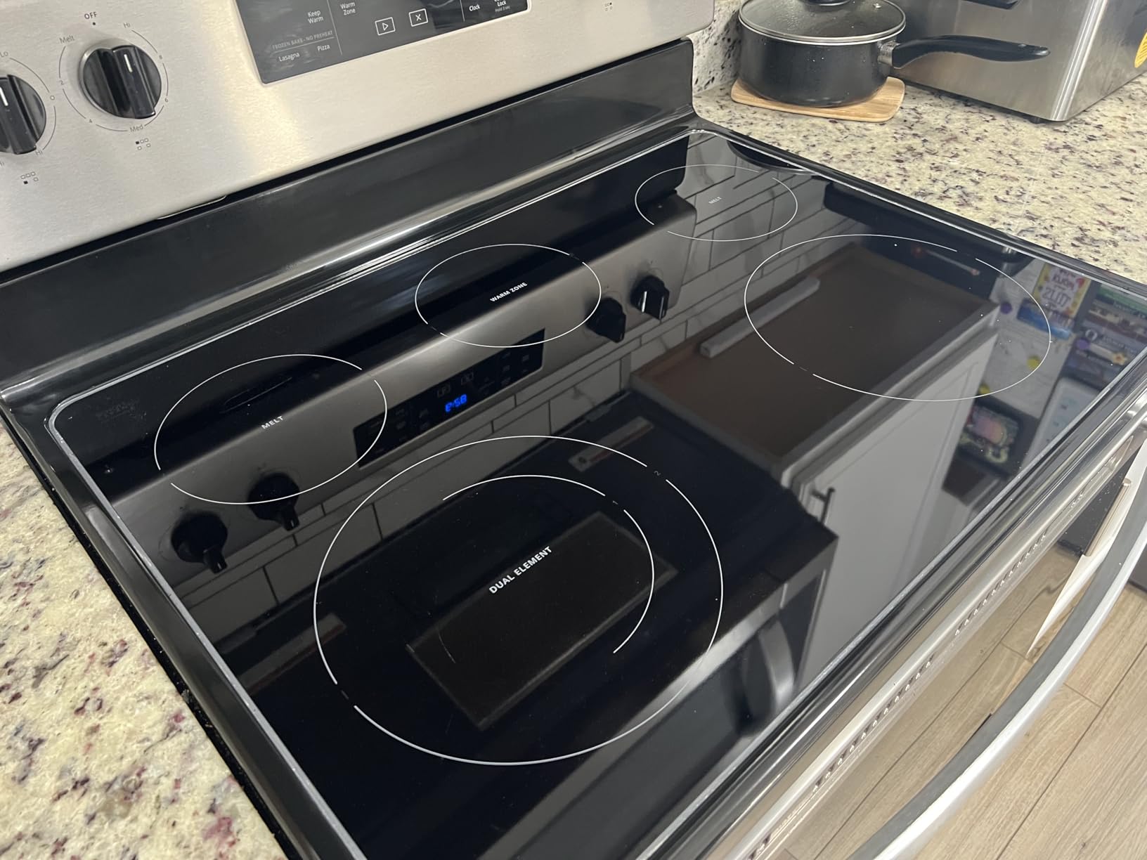 Cerama Bryte Combo Kit Pads & Removes Tough Stains Cooktop and Stove Top Cleaner for Glass - Ceramic Surfaces, 10 Ounces customer photo 2