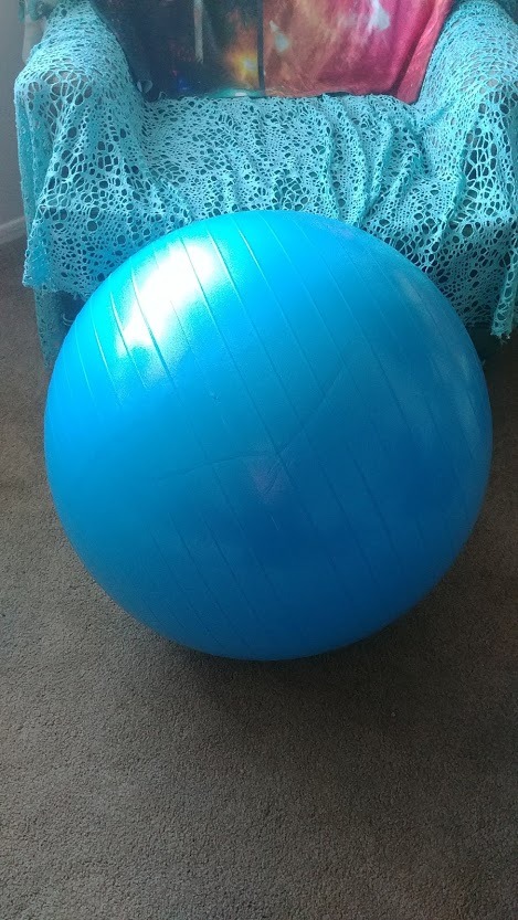 Fitvids Anti-Burst and Slip Resistant Exercise Ball Yoga Ball Fitness Ball Birthing Ball with Quick Pump customer photo 1
