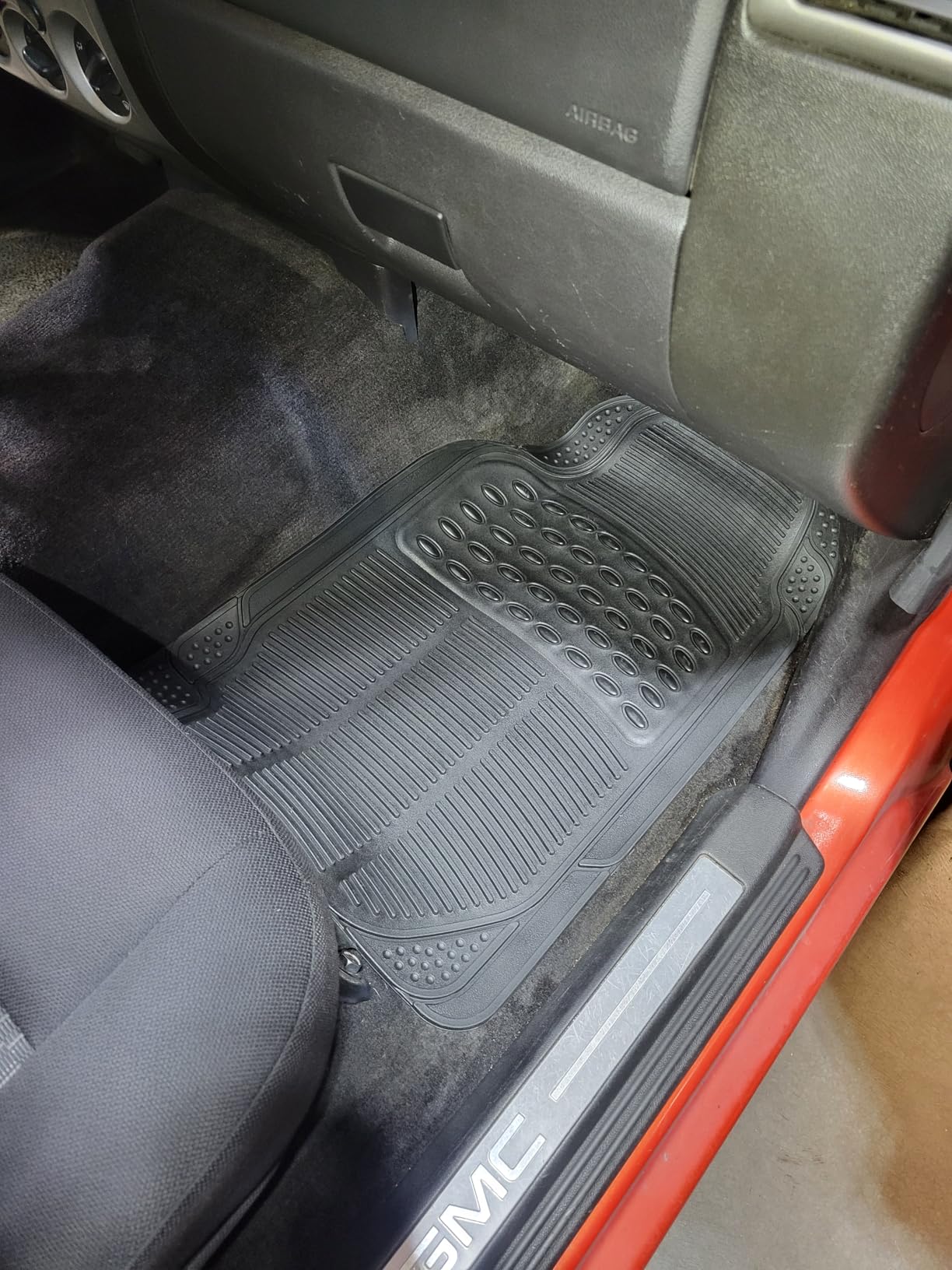 BDK ProLiner Car Floor Mats for Cars Trucks SUV, 3-Piece All-Weather Heavy Duty Rubber Liners with Universal Trimmable Fit, Durable Waterproof Vehicle Auto Floor Mats with Capture Ridges Black customer photo 1