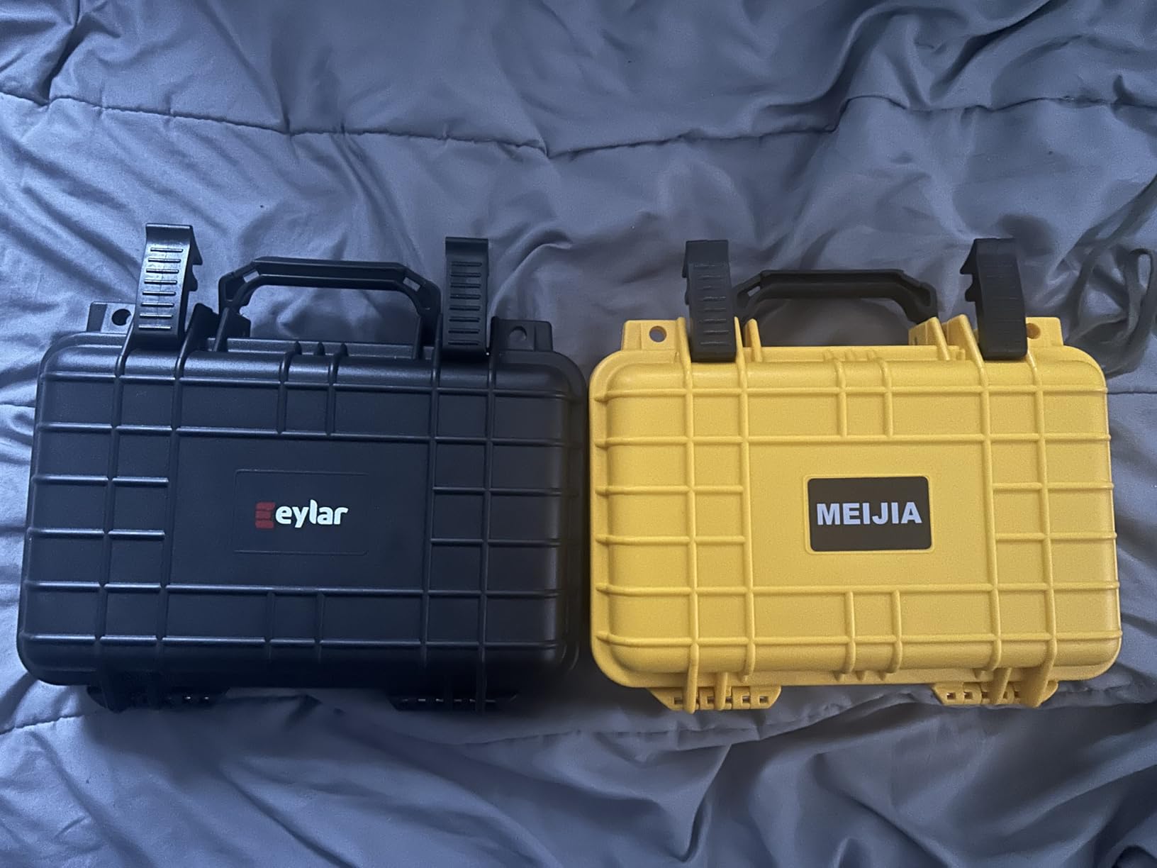 MEIJIA Portable All Weather Waterproof Protective Hard Case, Small Camera Case, Dry Case with Customizable Foam customer photo 2