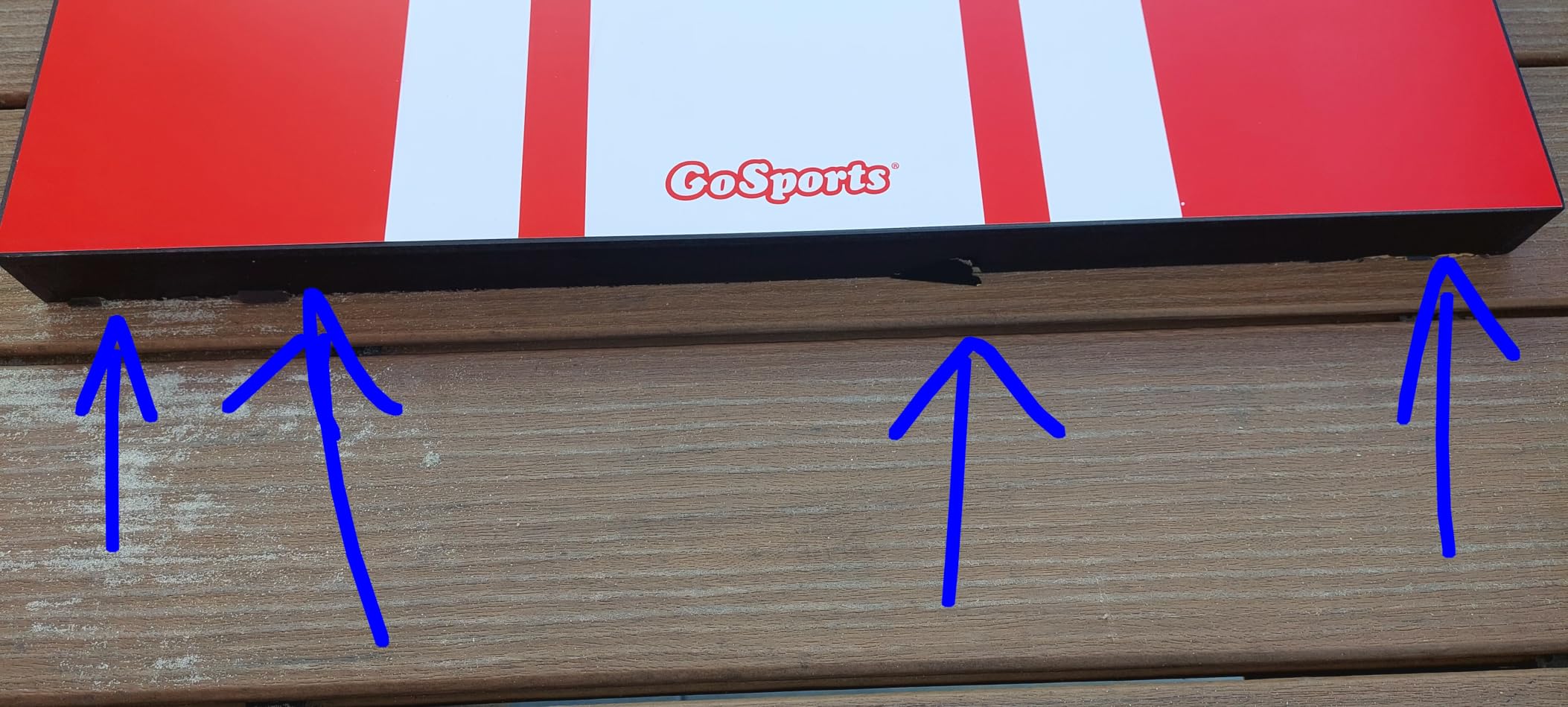 GoSports Portable Cornhole Sets- Includes 2 Boards, 8 Bean Bags, Carry Case customer photo 1