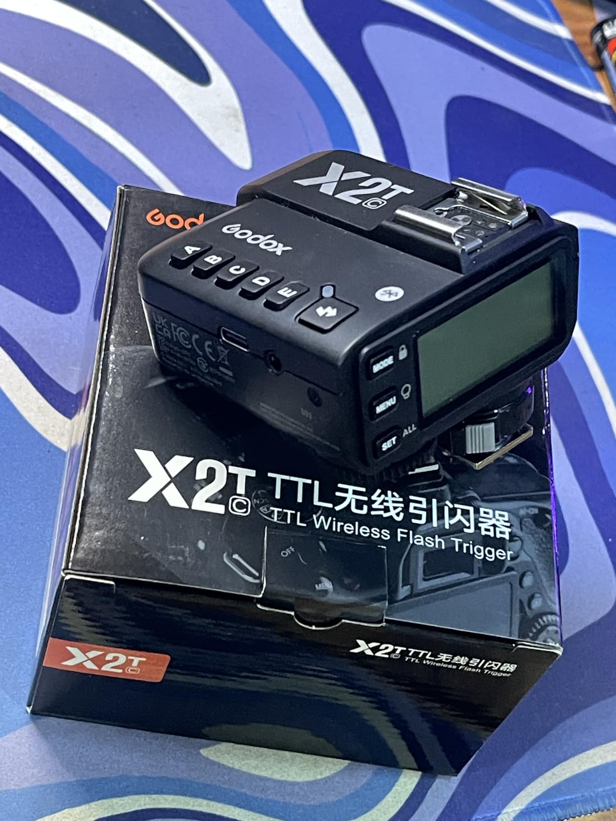 Godox X2T-C TTL Wireless Flash Trigger for Canon, Bluetooth Connection, 1/8000s HSS,5 Separate Group Buttons, Relocated Control-Wheel, New Hotshoe Locking, New AF Assist Light customer photo 1