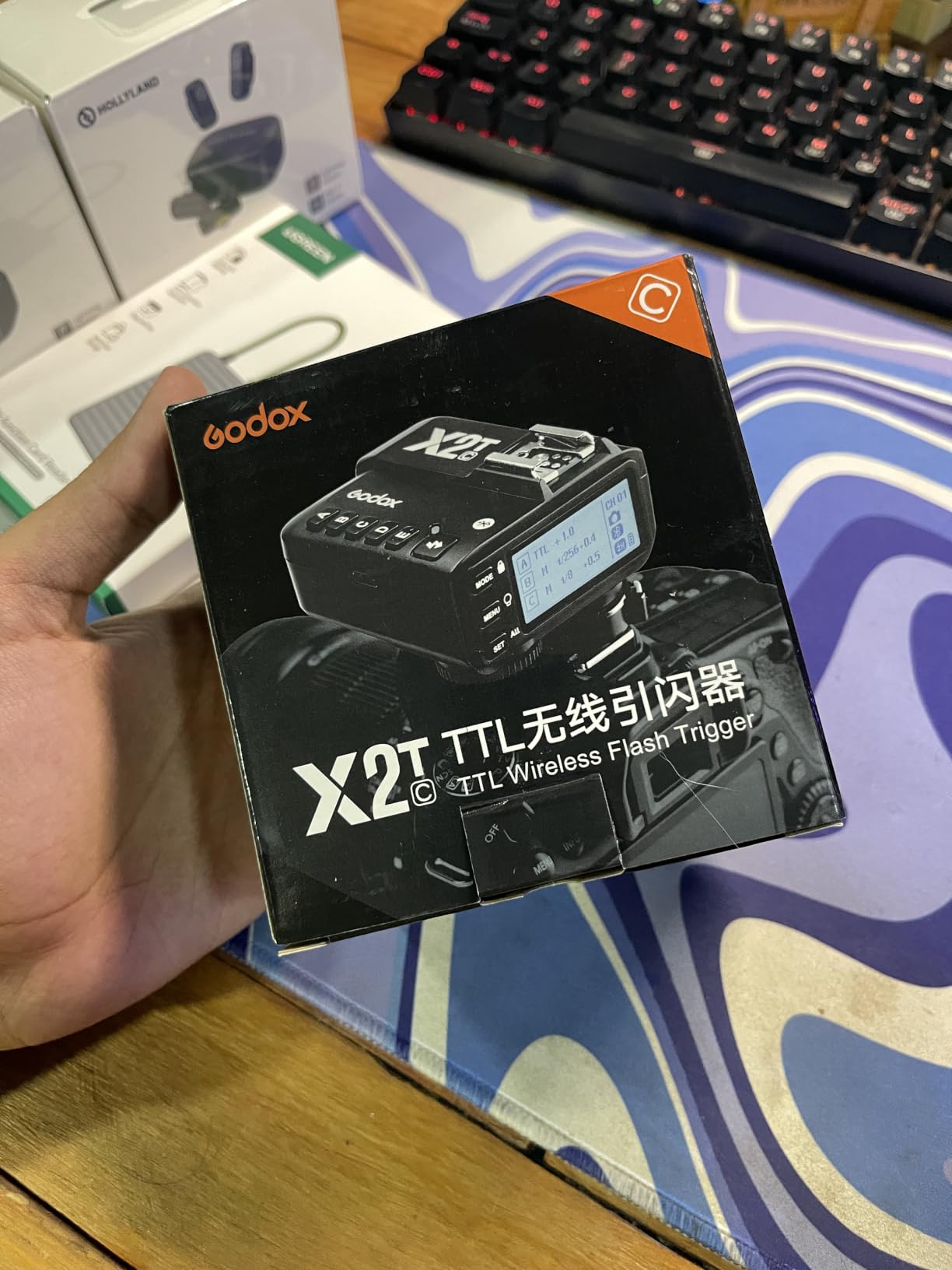 Godox X2T-C TTL Wireless Flash Trigger for Canon, Bluetooth Connection, 1/8000s HSS,5 Separate Group Buttons, Relocated Control-Wheel, New Hotshoe Locking, New AF Assist Light customer photo 2