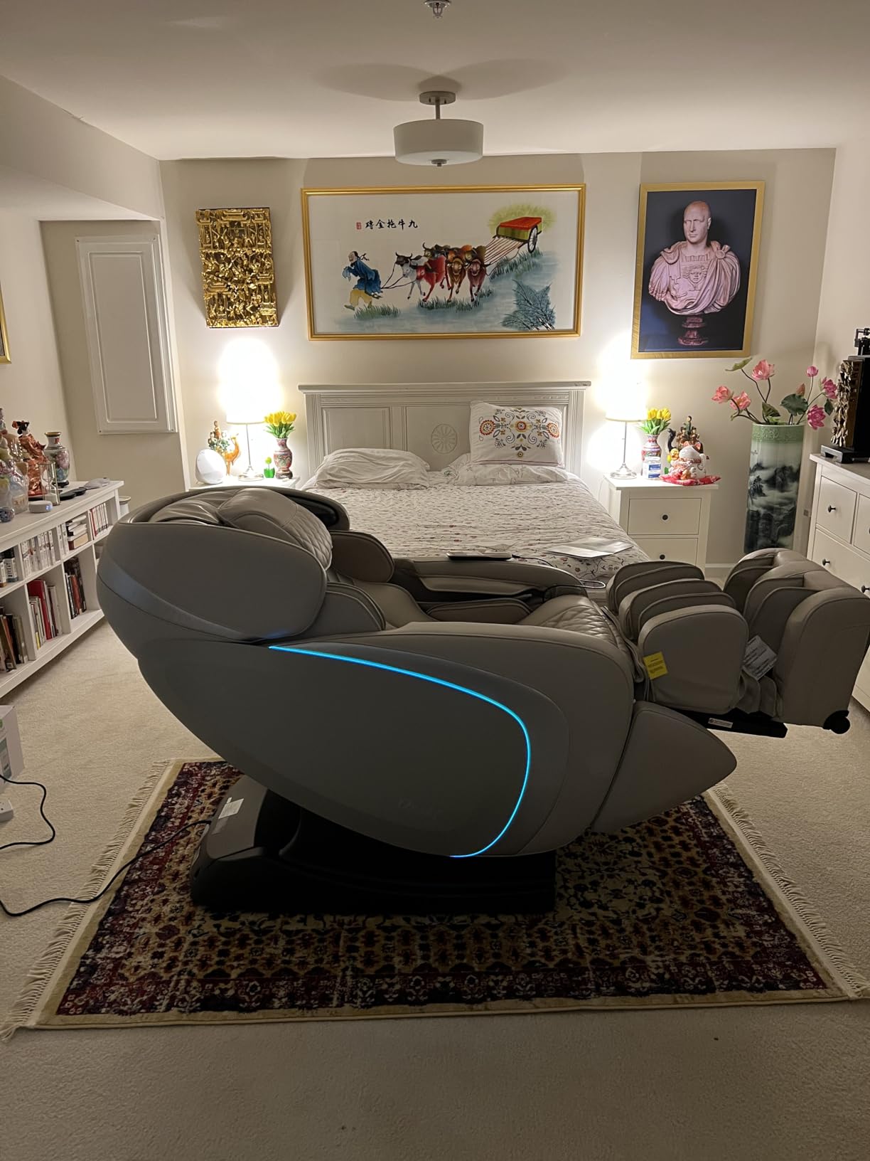 Os-Pro Admiral AS Massage Chair with LED Light Control, Advanced 3D Technology, Auto Body Scan, SL-Track Massage, Space Saving Technology, Zero Gravity Mode, 6 Massage Styles (Taupe) customer photo 2
