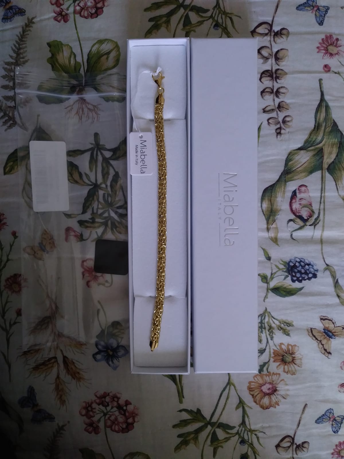 Italian 18K Gold Plated 925 Sterling Silver Byzantine Bracelet customer photo 2