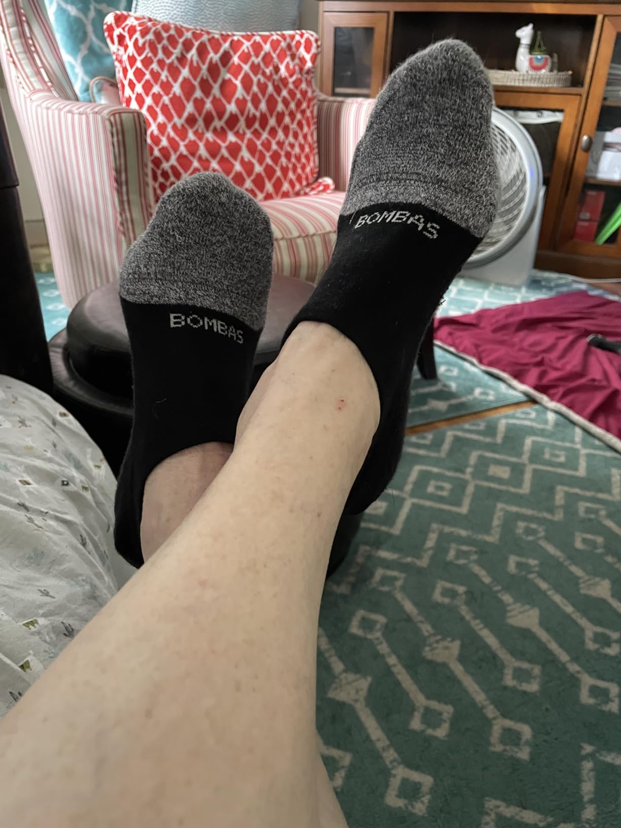 Bombas Women's Originals Ankle Socks, (Black, Medium) customer photo 1