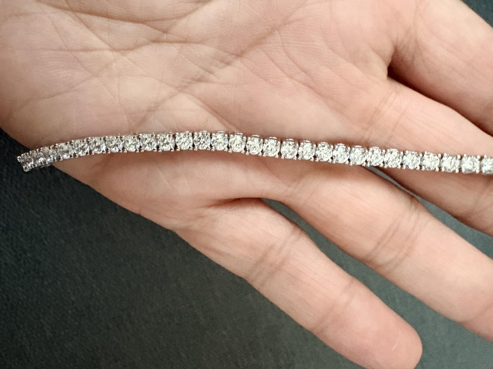 PAVOI 14K Gold Plated 3mm Cubic Zirconia Classic Tennis Bracelet | Gold Bracelets for Women customer photo 2
