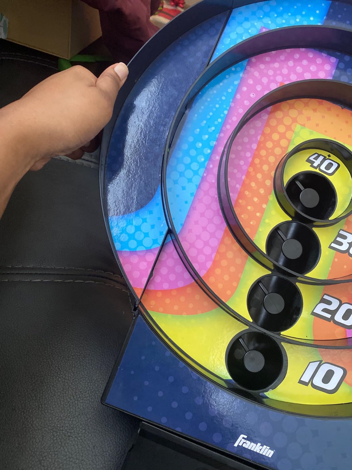 Franklin Sports Whirl Ball Arcade Game - Game Room Ready Tool Free Arcade Game - Auto Scoring Electronics with Arcade Ball Return Ramp Great for Kids and Family Fun! customer photo 1