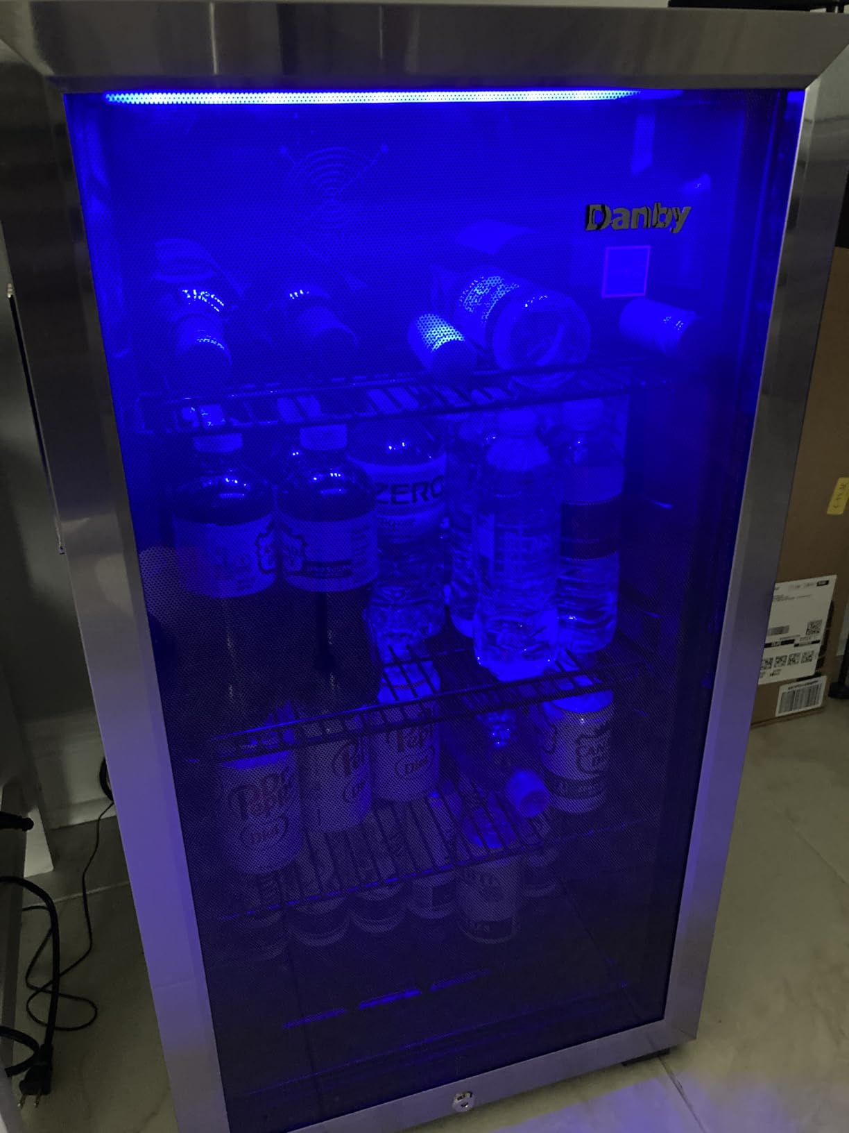 Danby DBC117A1BSSDB-6 117 Can Beverage Center, 3.1 Cu.Ft. Freestanding Drinks Refrigerator for Basement, Dining, Living Room-Bar Fridge Perfect for Beer, Pop, Water, Black/Grey customer photo 1