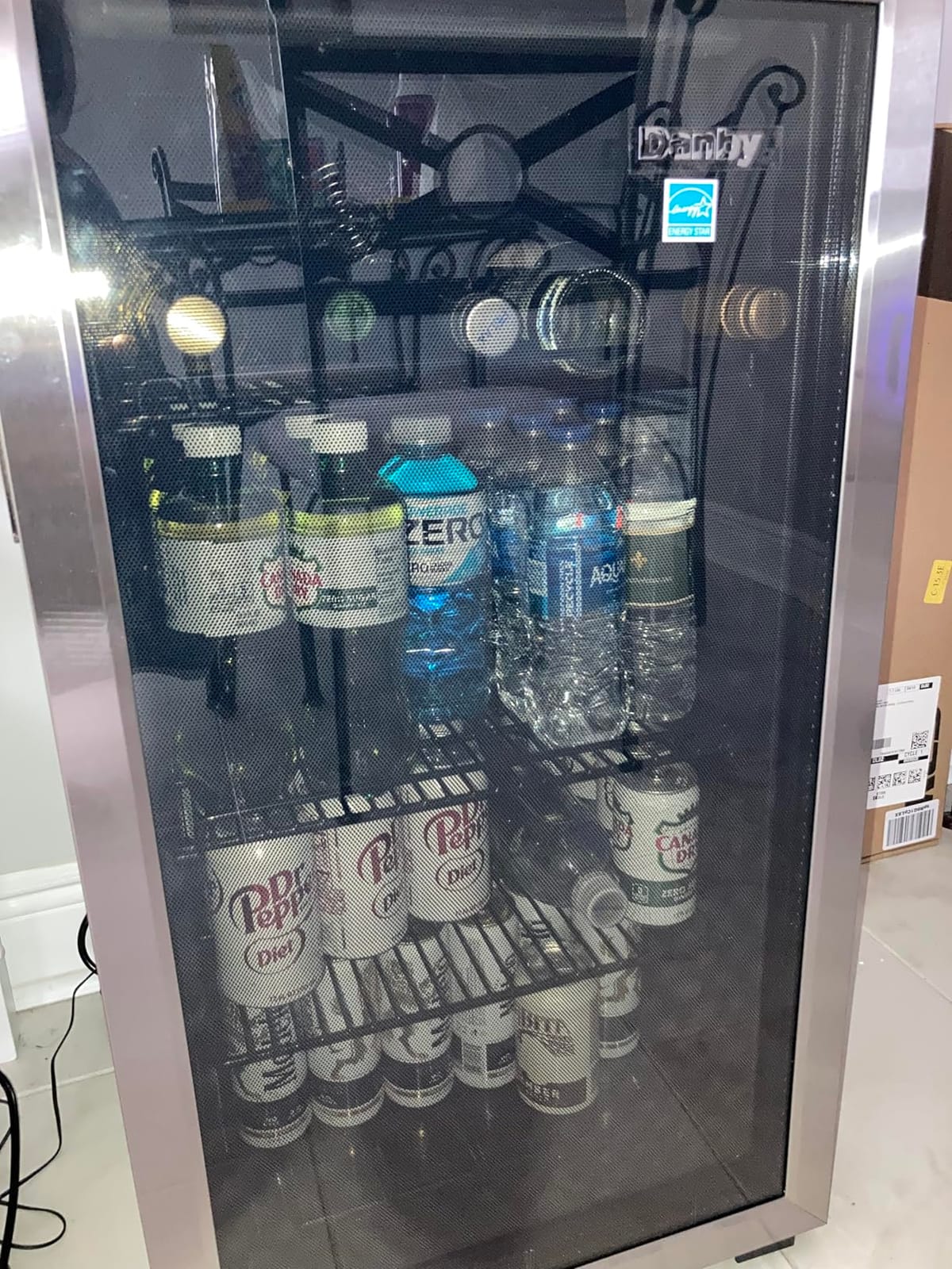 Danby DBC117A1BSSDB-6 117 Can Beverage Center, 3.1 Cu.Ft. Freestanding Drinks Refrigerator for Basement, Dining, Living Room-Bar Fridge Perfect for Beer, Pop, Water, Black/Grey customer photo 2