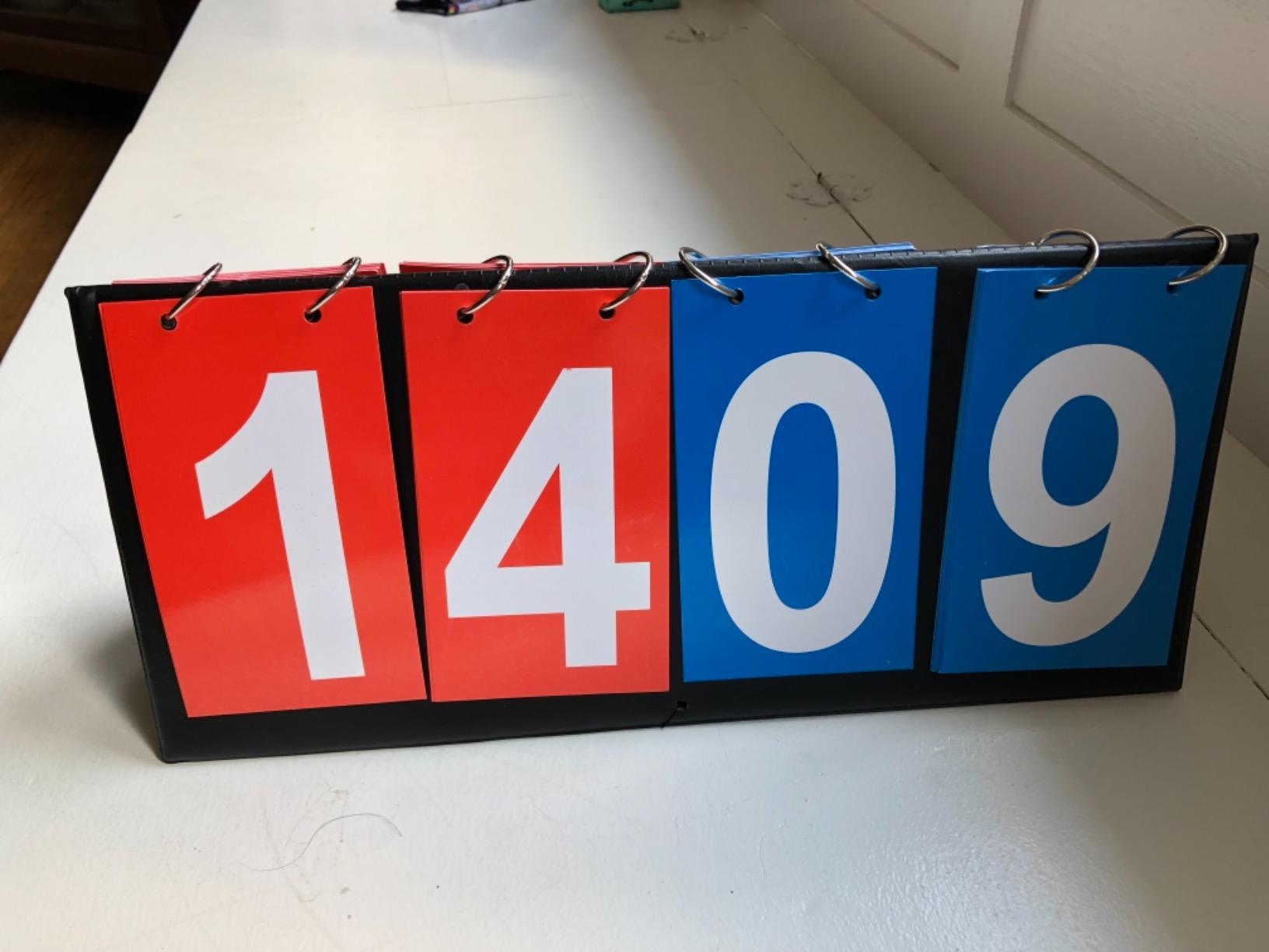 HRLORKC Scoreboard Score Keeper Score Flipper for Basketball Tennis Sports customer photo 1