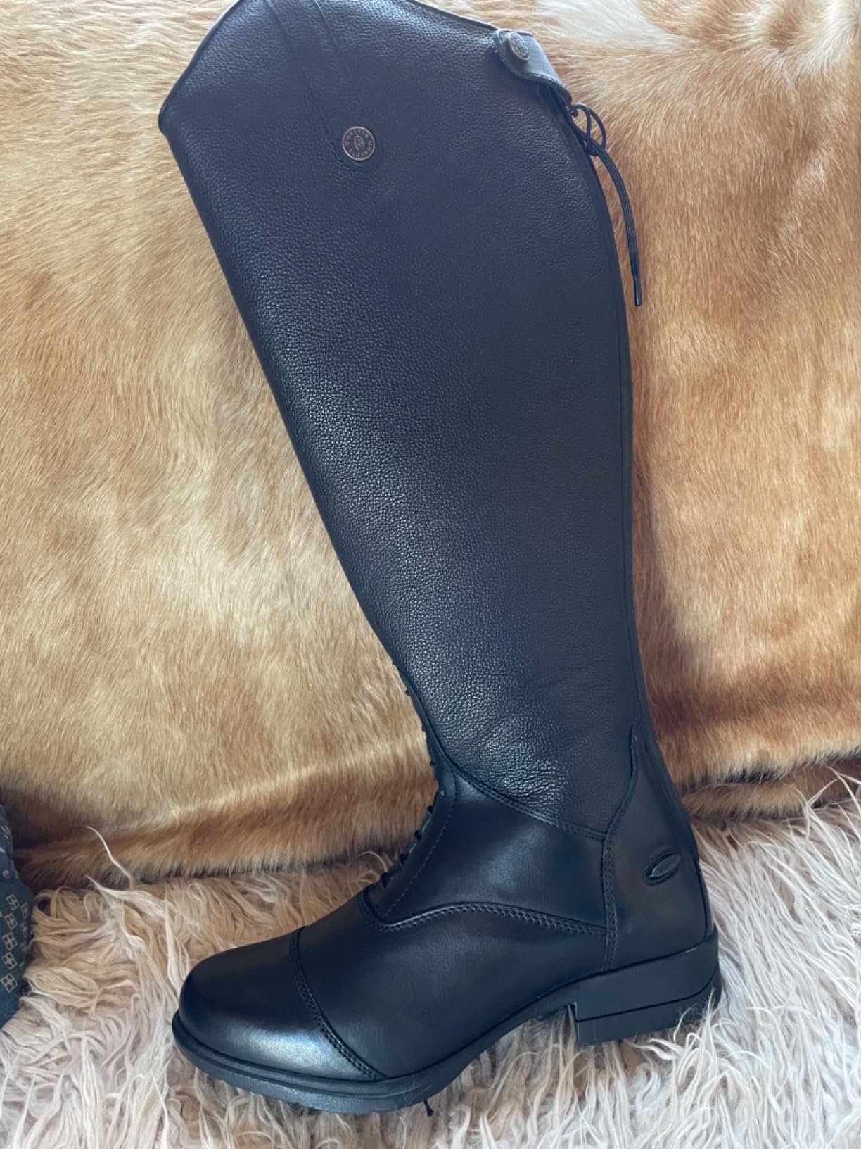 Women's Moretta Gianna Tall Height Leather Riding Boots customer photo 2