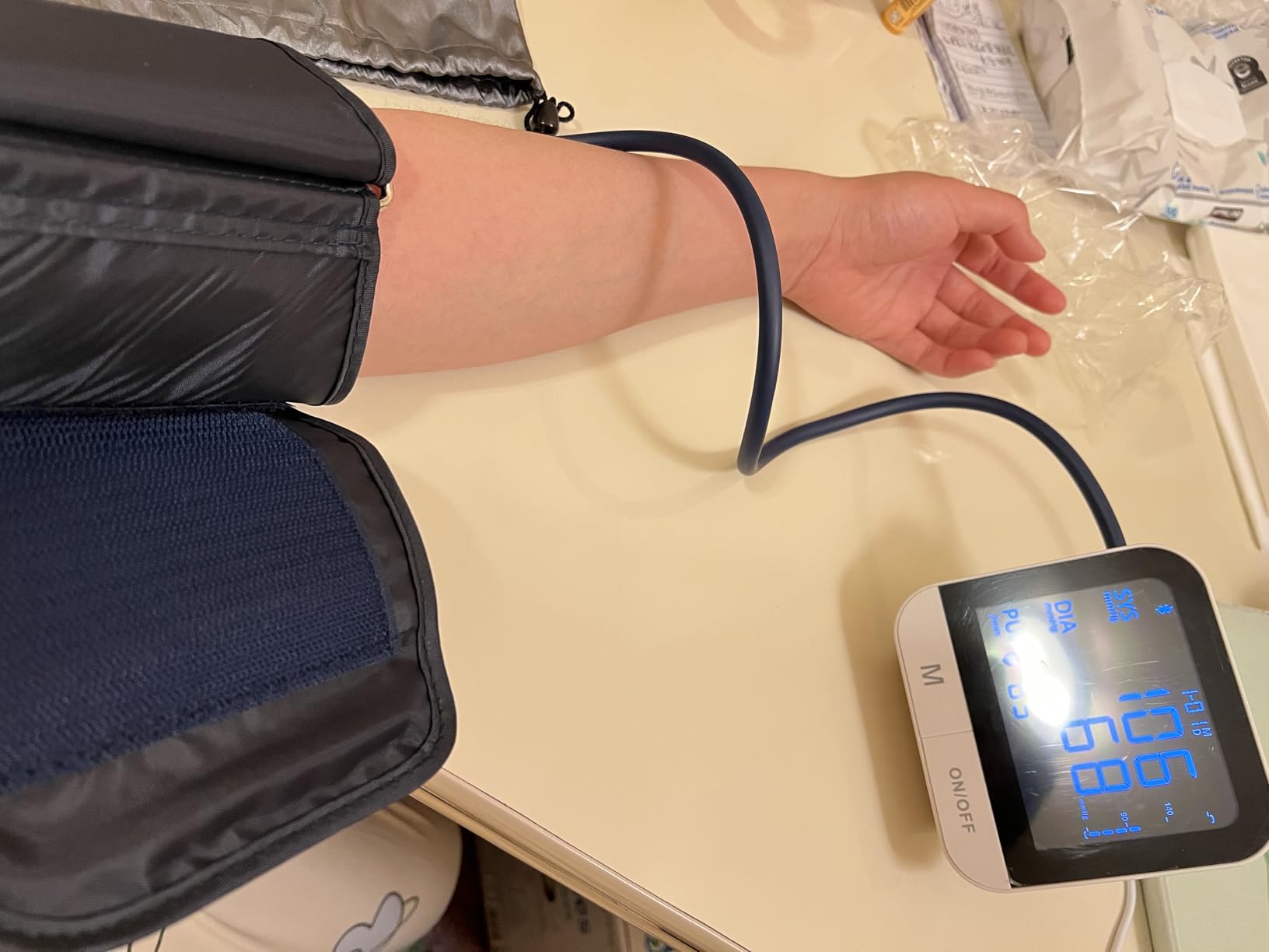 IMDK Blood Pressure Monitors - Arm Blood Pressure Monitors for Home Use, Accuracy of ±3 mmHg, Cuff '8.7-16.5' inch Adjustable, Hypertension Management APP for iOS & Android customer photo 2