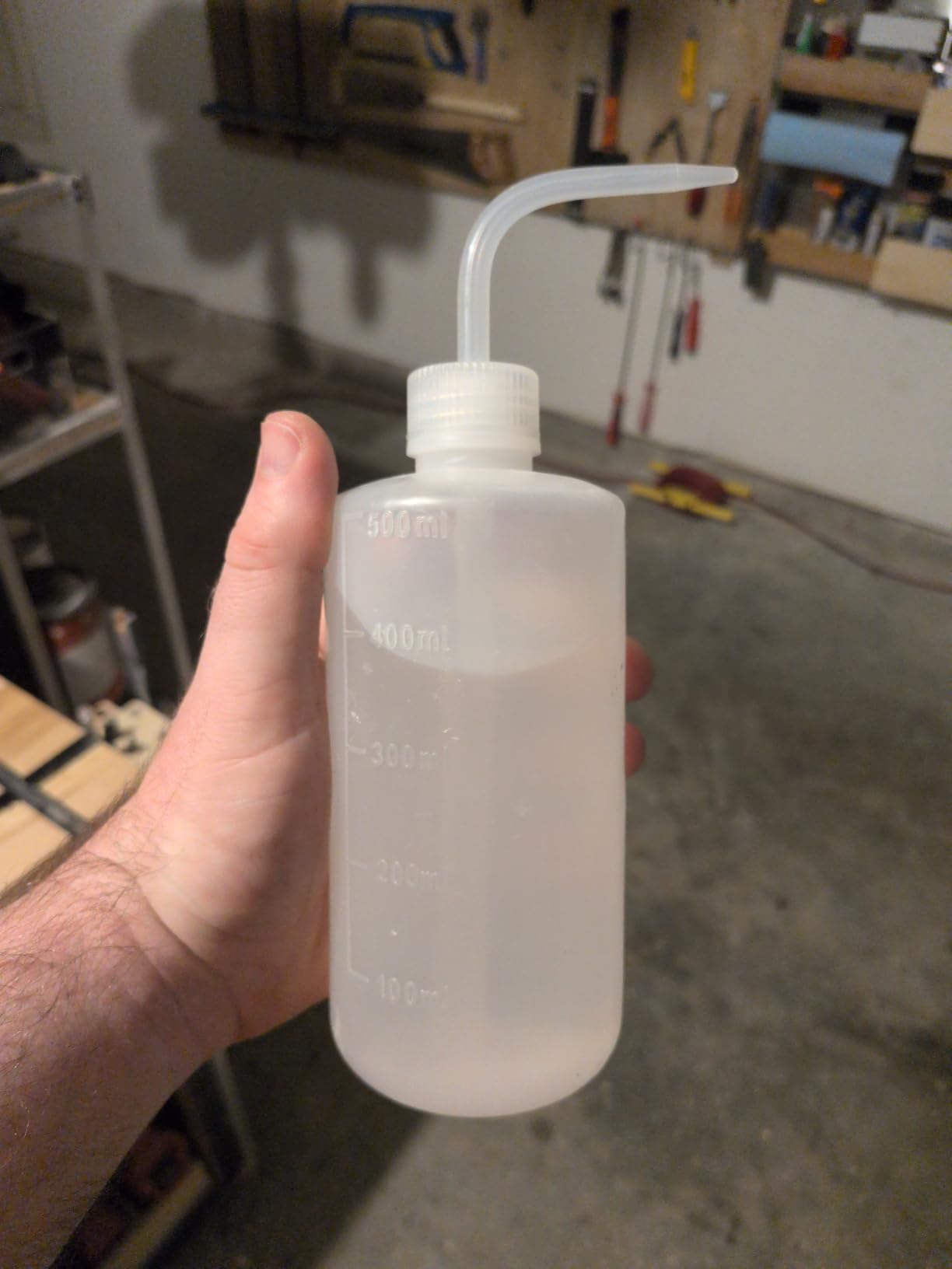 Valchoose LDPE Economy Wash Bottle, 500ml Transparent Scale Marks, 1 Pack customer photo 2