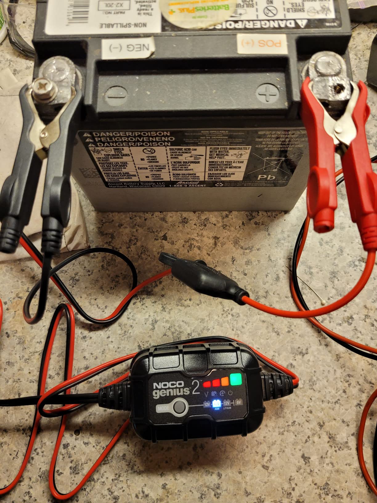 NOCO GENIUS2 2A 6/12V Smart Battery Charger, Trickle Charger & Maintainer | Overcharge Protection, Desulfator, Temperature Compensation, Force Mode, For Lead-Acid (Wet, Gel, AGM) & Lithium (LiFePO4) customer photo 2