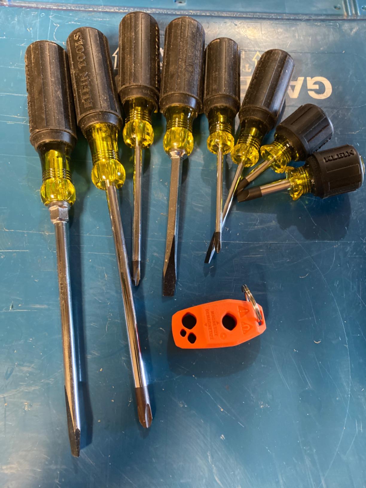 Klein Tools 85148 Screwdriver Set with Magnetizer/Demagnetizer for Magnetic Tips, Flathead and Phillips, Home Improvement, 9-Piece customer photo 1