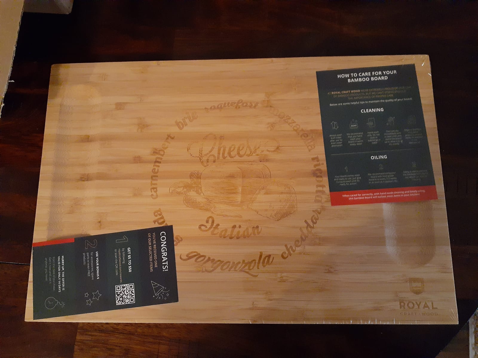 ROYAL CRAFT WOOD Premium Bamboo Charcuterie Board Set - Cheese Platter & Serving Tray & Serving Utensils - Perfect Housewarming Gift, Wedding, Bridal Shower Gift - Ideal for Entertaining and New Home customer photo 1