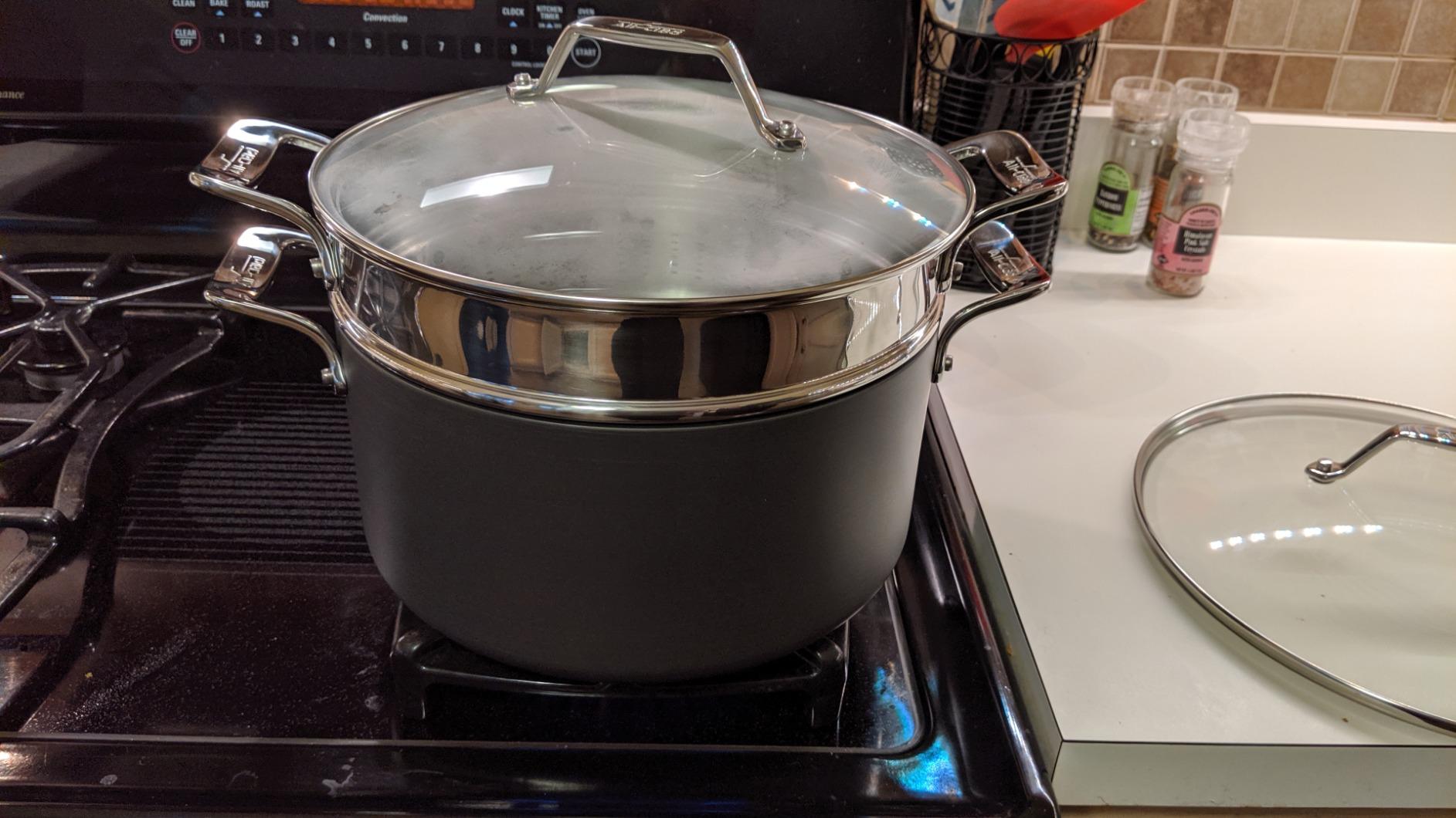 All-Clad Essentials Hard Anodized Nonstick Cookware Set 10 Piece customer photo 1