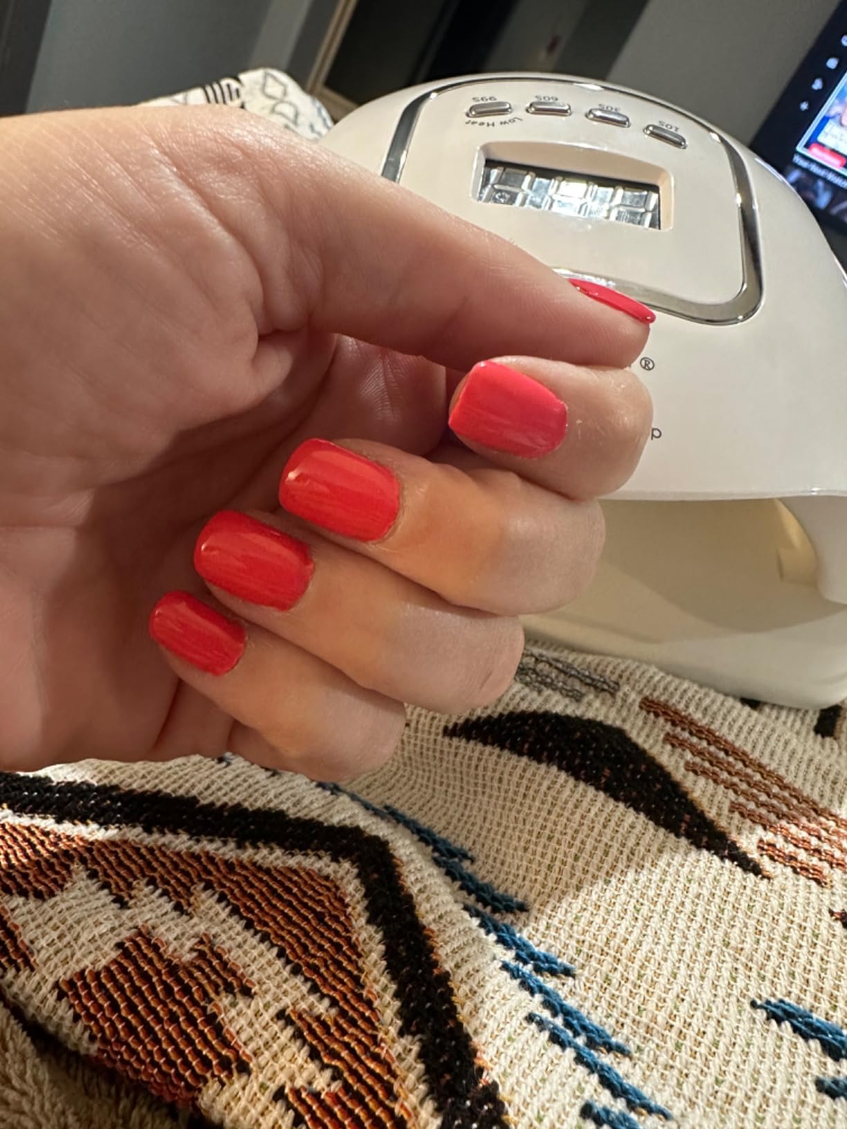 Liteland UV Gel Nail Lamp, 150W UV Nail Dryer LED Light for Gel Polish, 4 Timers Professional Nail Art Accessories, Curing Toe Nails customer photo 1