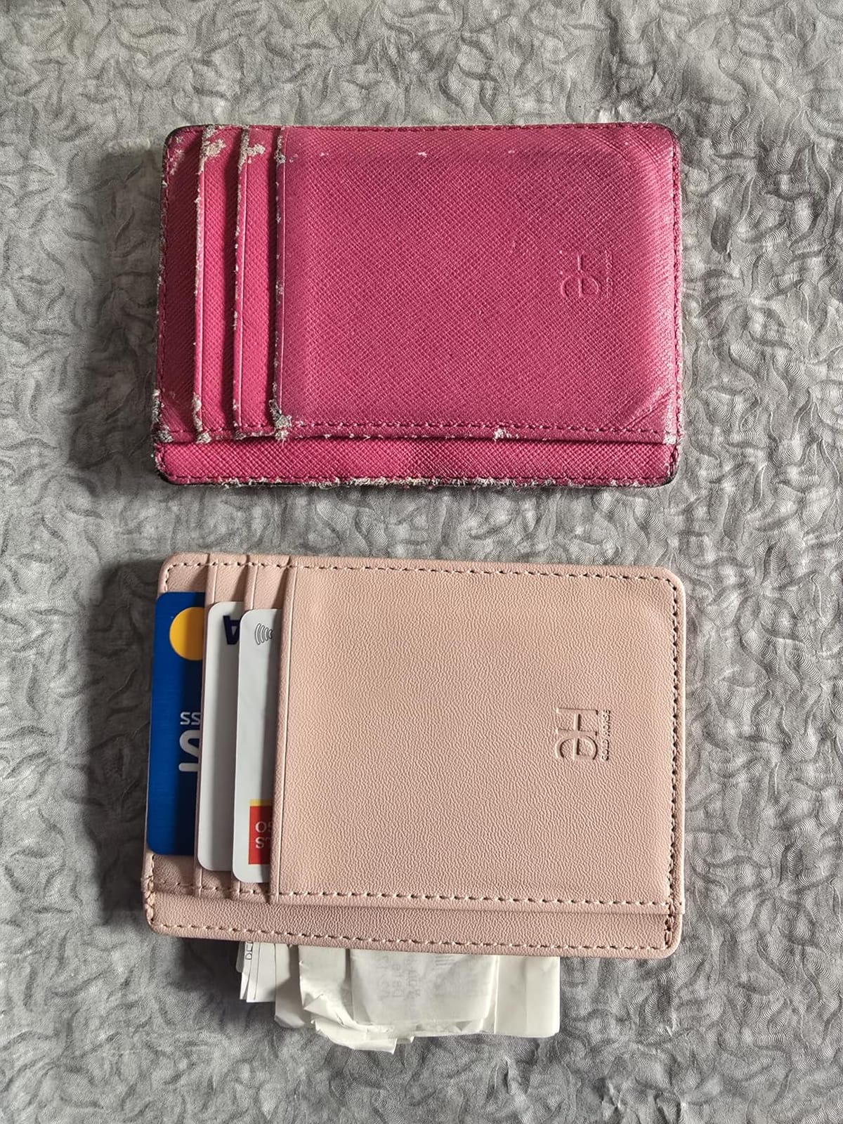 GH GOLD HORSE Slim RFID Blocking Card Holder Minimalist Leather Front Pocket Wallet for Women customer photo 2