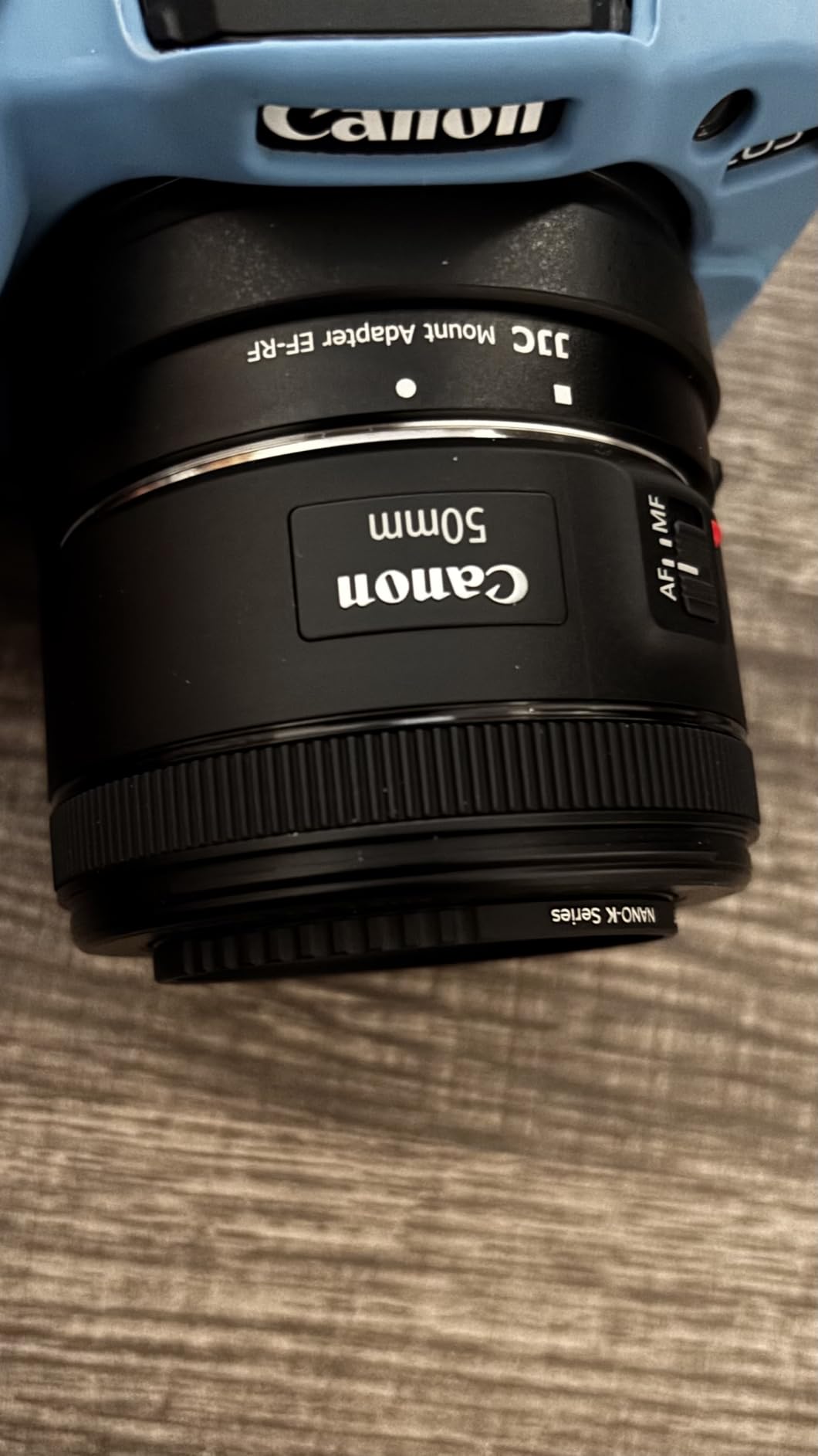 EF-EOS R Auto Focus Lens Mount Adapter for Canon EF/EF-S to RF R50 Adapter | EF to RF Mount for R1, R100, R8, R50V, R5, R6 III II V, R10, R7, R3, R5C, RP with Tripod Foot, RF Lens Rear Cap, and EF Mount Camera Body Cap customer photo 2