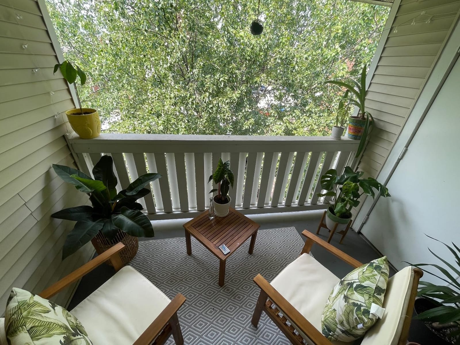 FDW 3-Piece Patio Furniture Set | Natural | Made of Acacia Wood customer photo 2