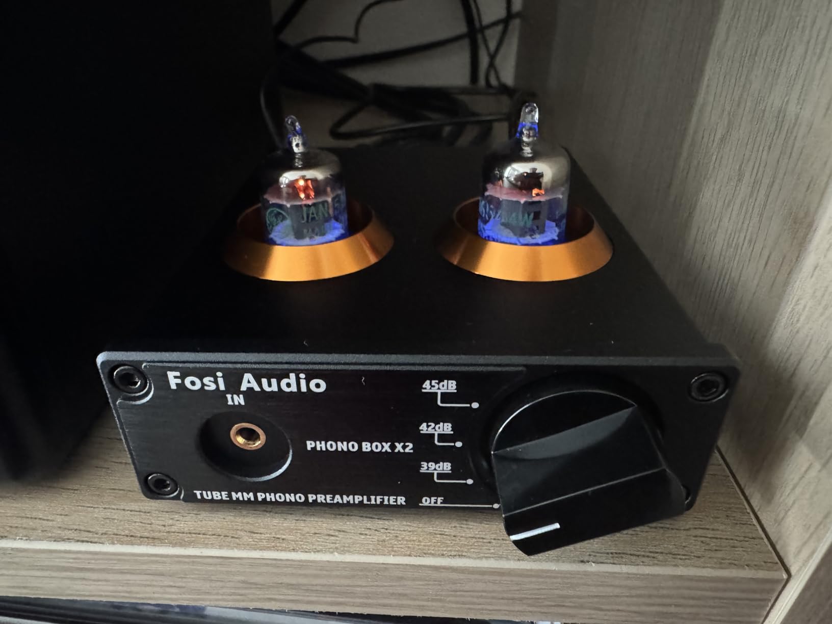 Fosi Audio Box X2 Phono Preamp, Mini Stereo Audio Hi-Fi Preamplifier with Gain Gear customer photo 1