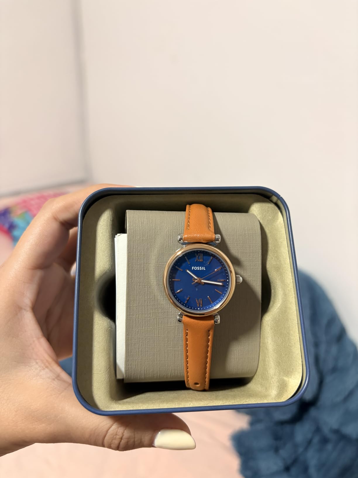 Fossil Women's Watch and Bracelet Set, Carlie Three-Hand Stainless Steel Watch for Women and Bracelet Set customer photo 2