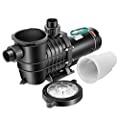 VIVOHOME 2.0HP In/Above Ground Pool Pump, 115V/230V 6800GPH Self-Priming | High Flow Energy Efficient Motor - 1.5